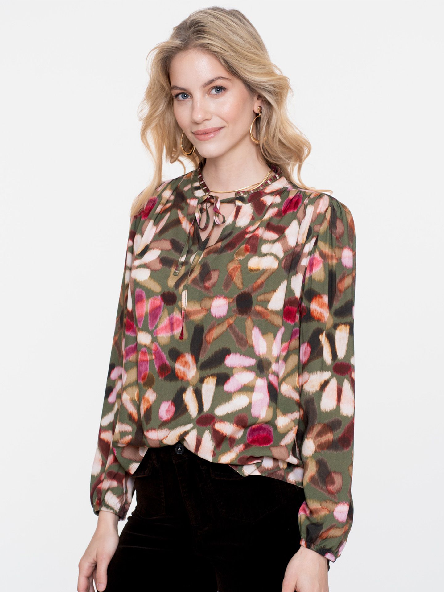 Geisha Blouse Linn Groen 00081495-6310