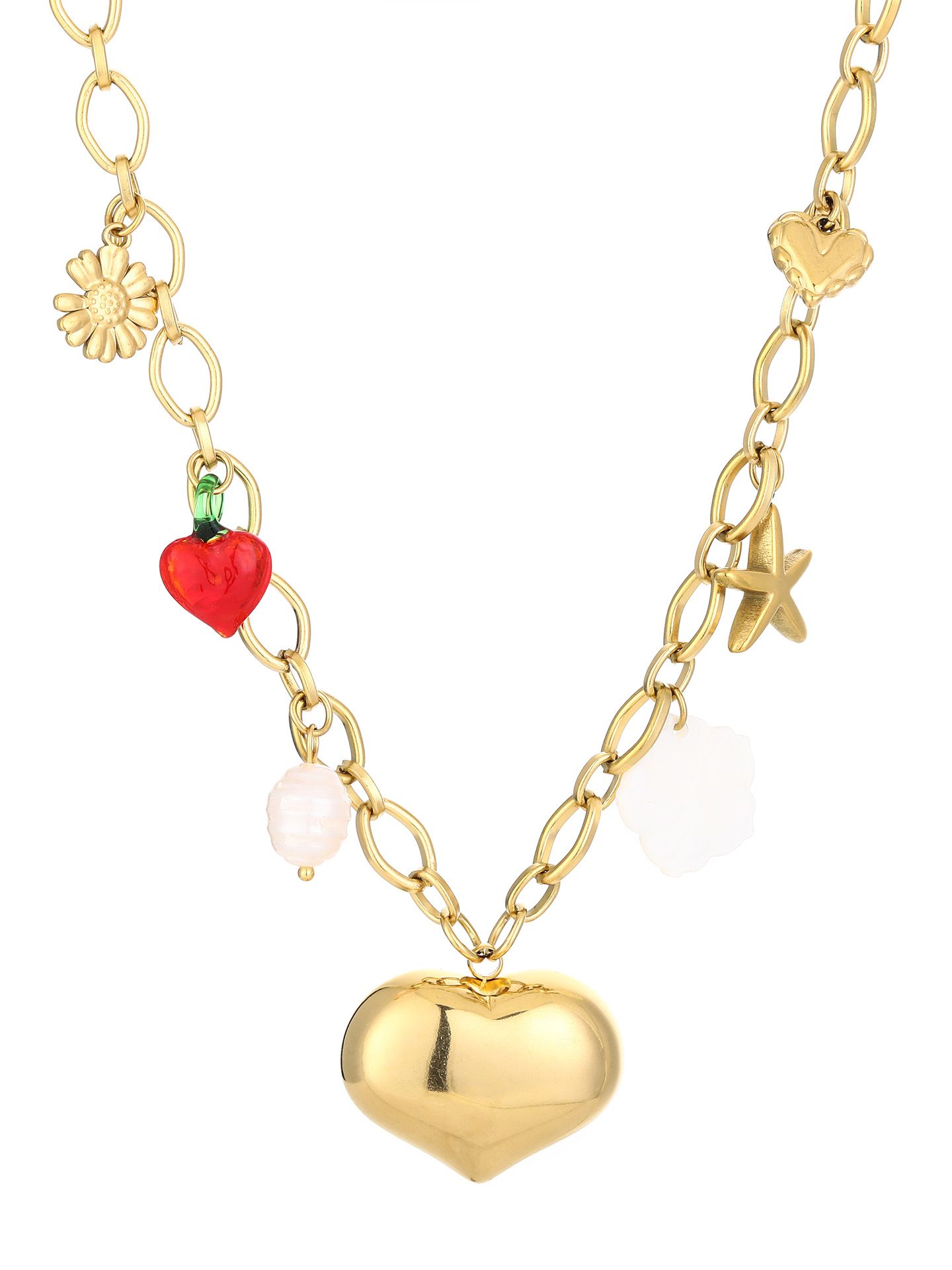 Schijvens mode Ketting Lovie Goud 00081510-2400
