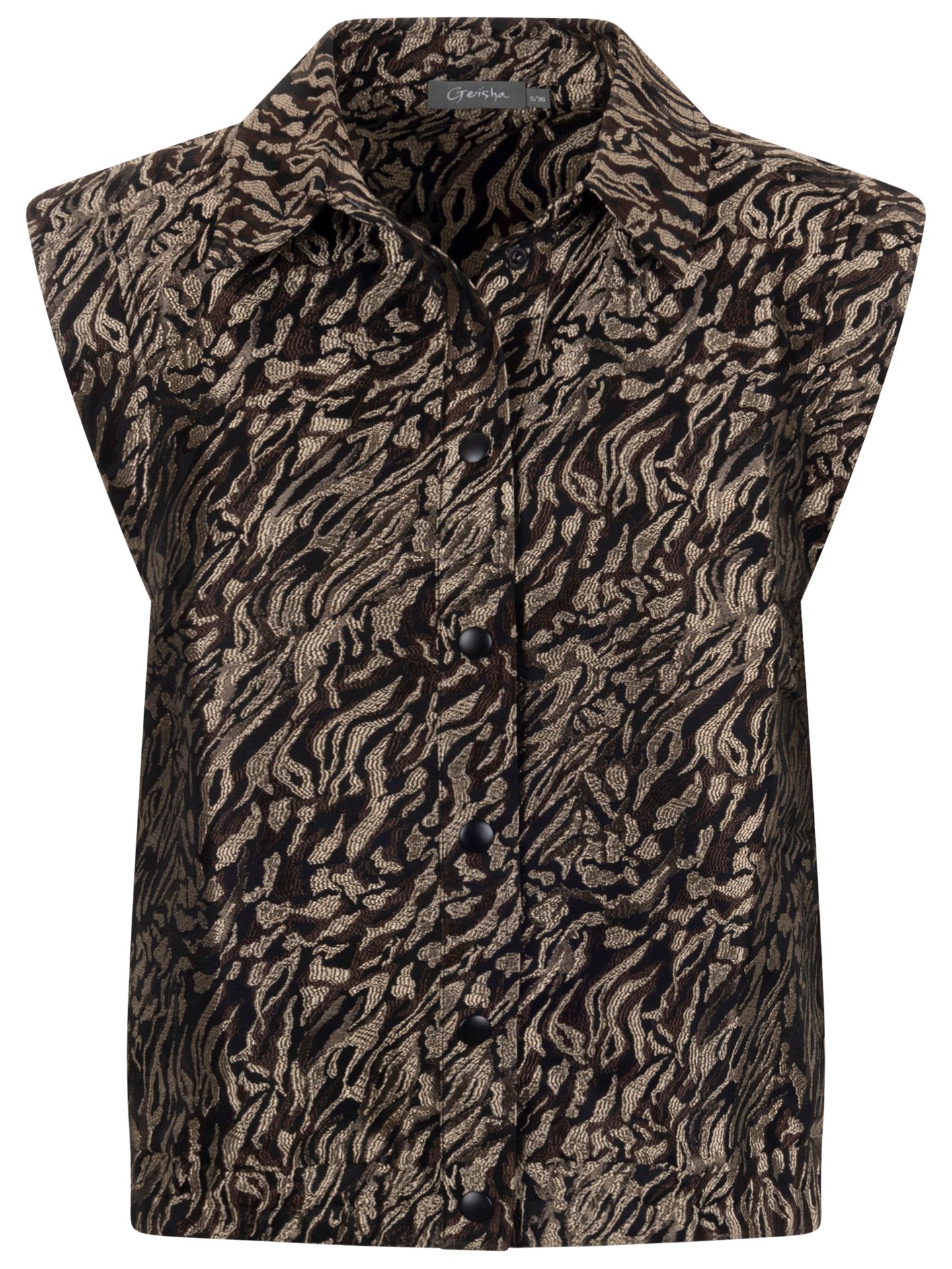 Geisha Gilet Elin Zwart 00081530-7500