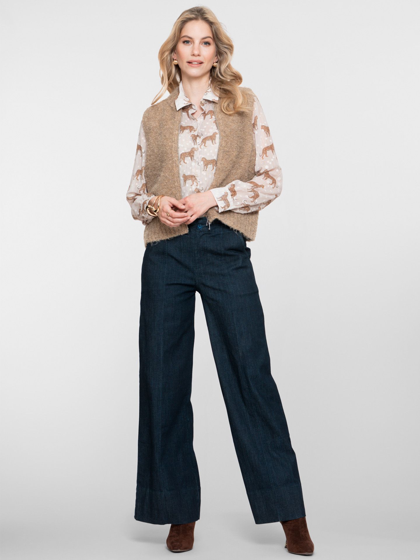 Geisha Gilet Denise Camel 00081535-5300