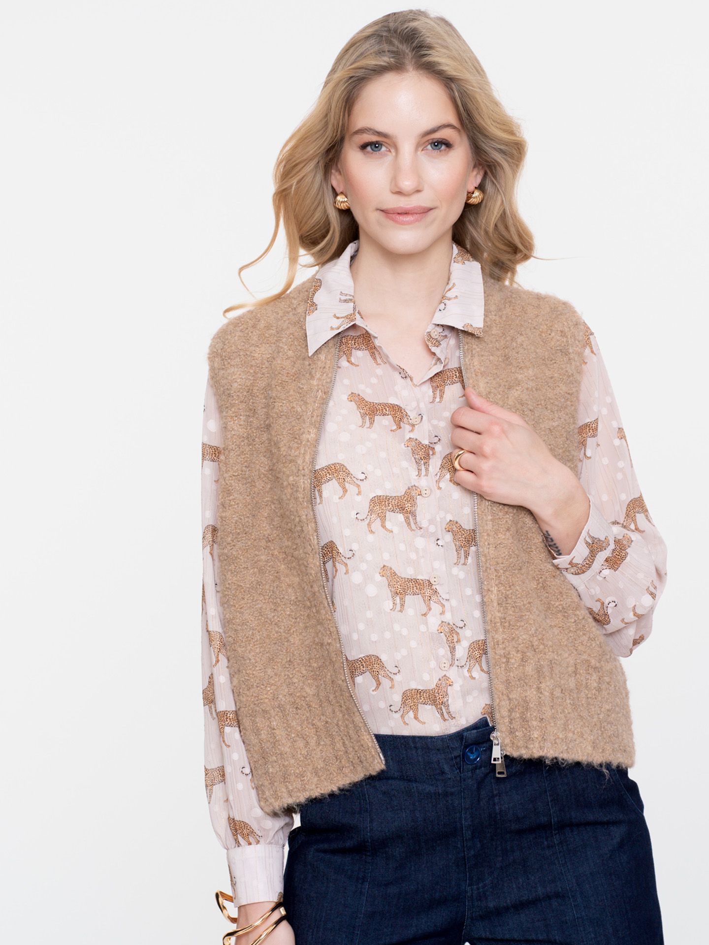 Geisha Gilet Denise Camel 00081535-5300