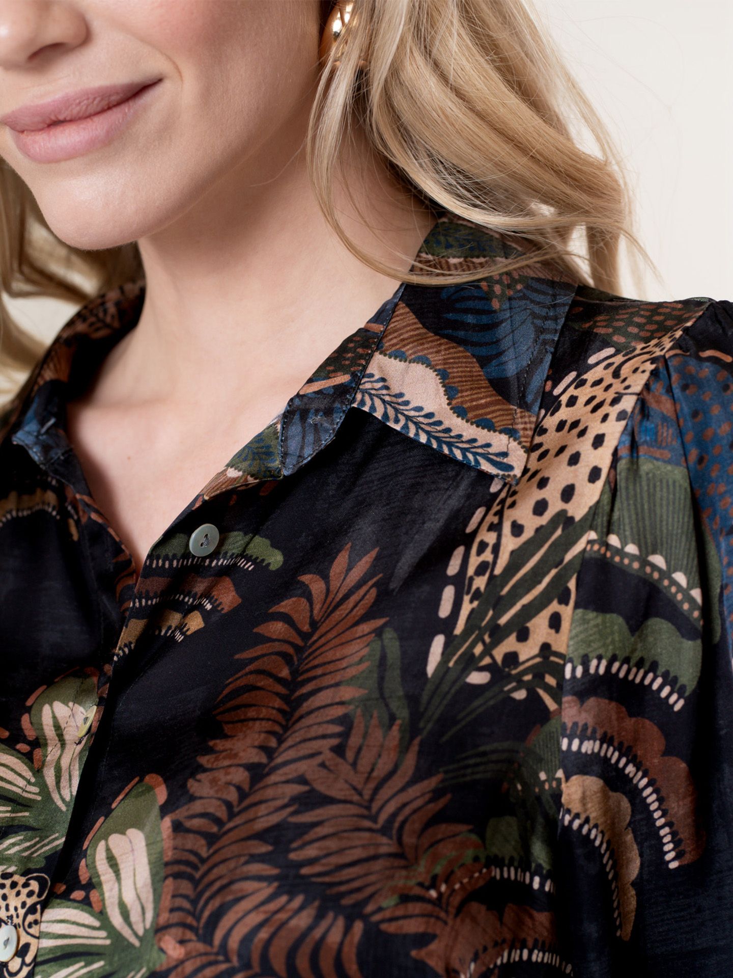 Geisha Blouse Ella Zwart 00081541-7500