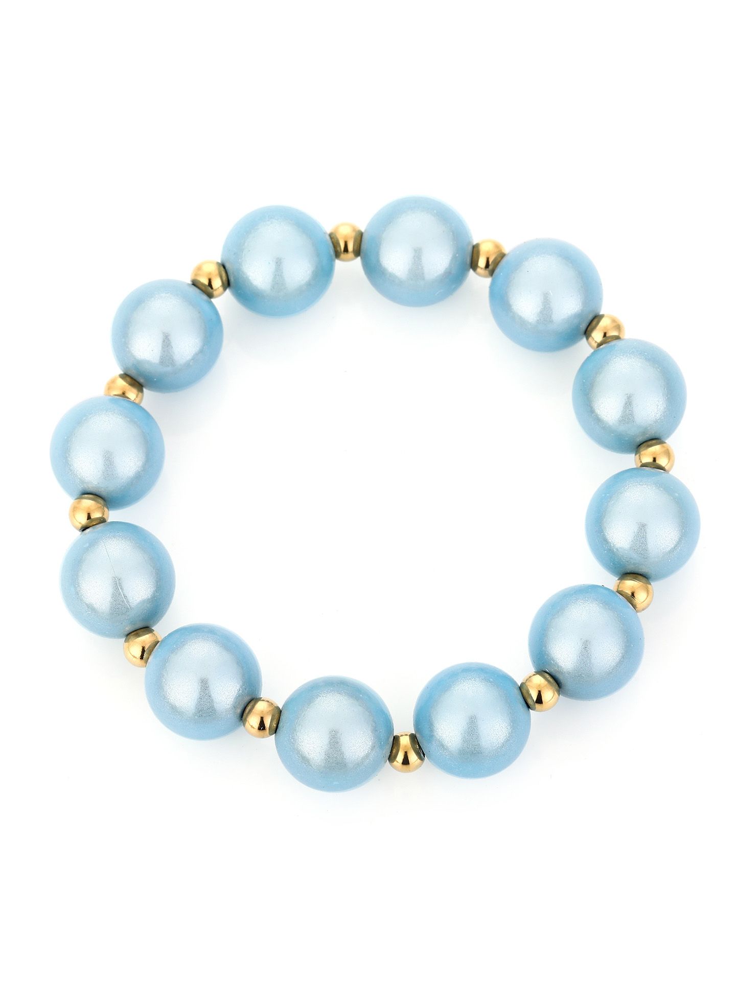 Schijvens mode Armband Andrea Blauw 00081569-1600