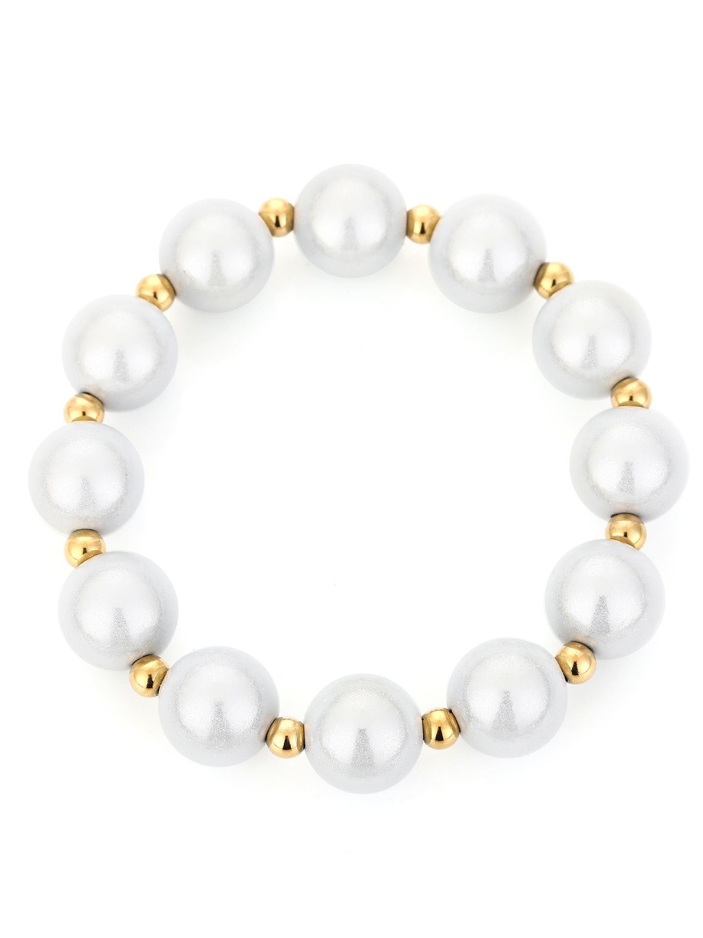 Schijvens mode Armband Andrea Wit 00081569-7000