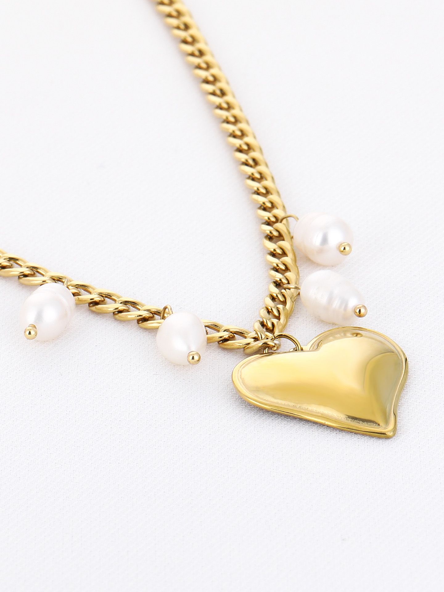 Schijvens mode Ketting Merel Goud 00081570-2400