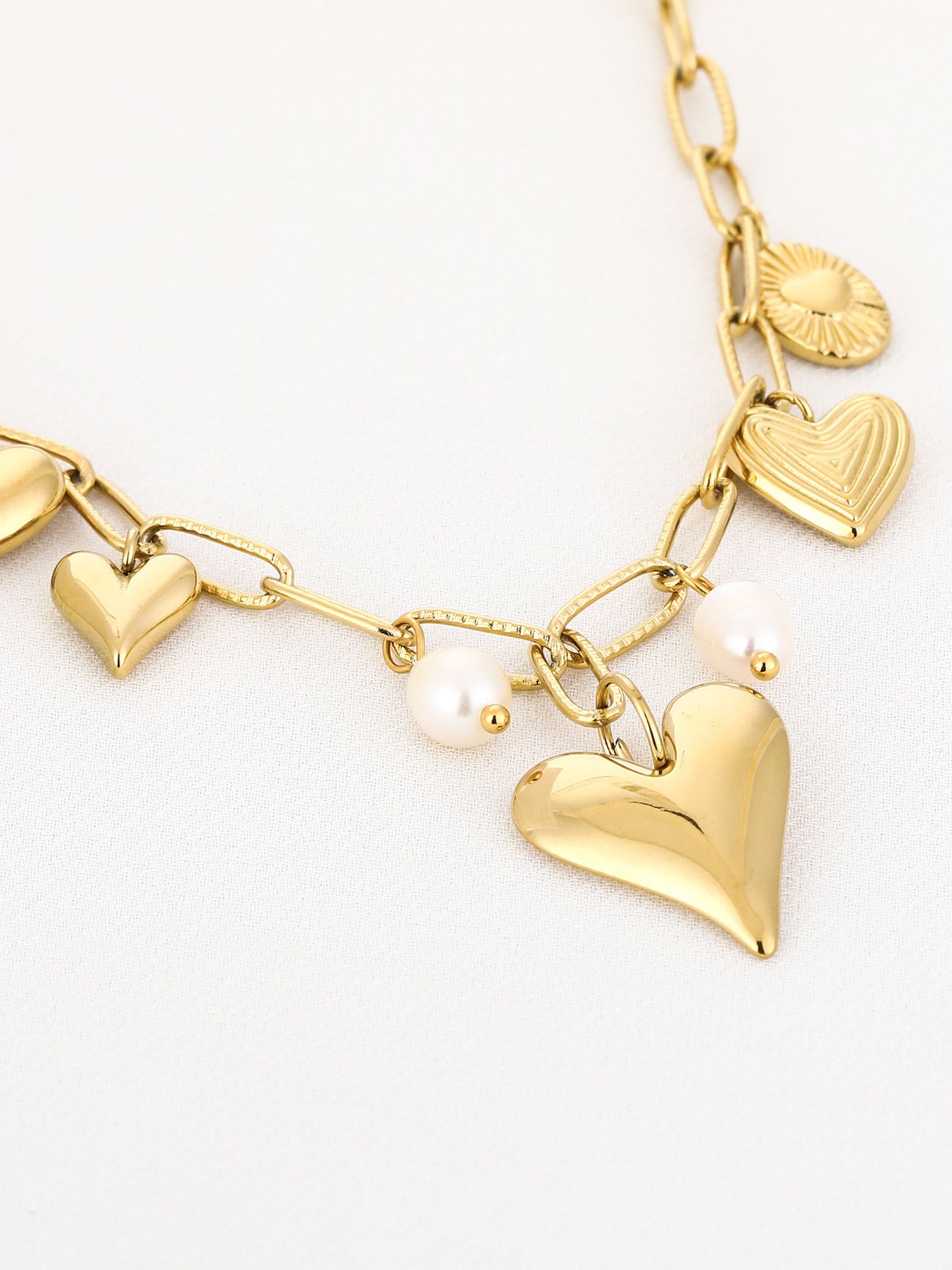 Schijvens mode Ketting Nina Goud 00081571-2400