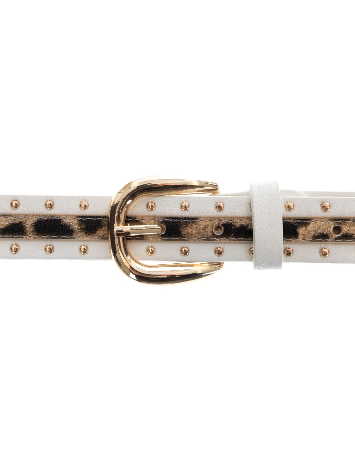 Schijvens mode Riem Panter Wit 00081582-7000