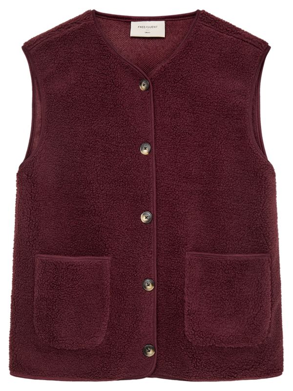 Freequent Vest Teddy Rood 2900076925031