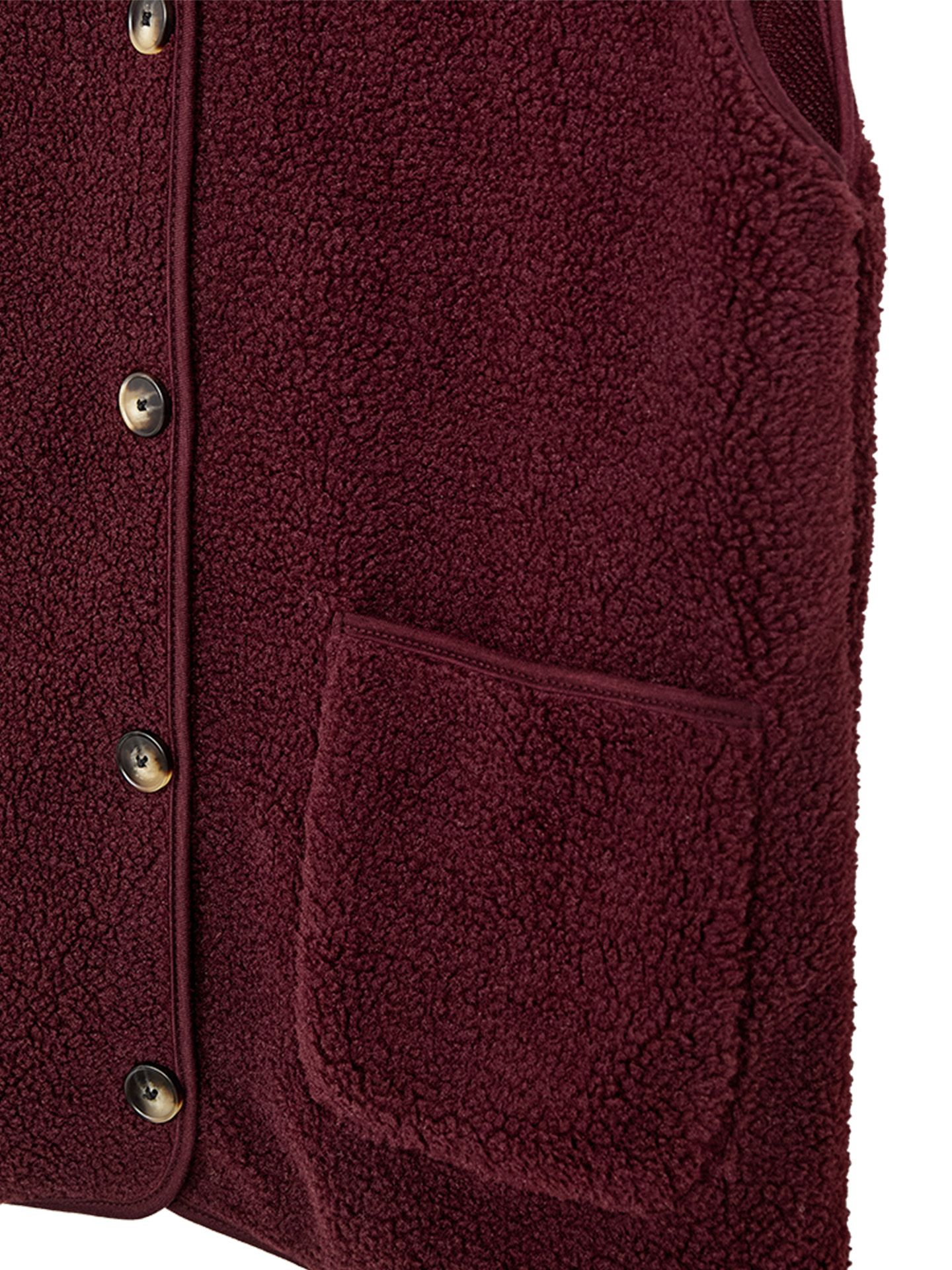 Freequent Vest Teddy Rood 00081584-3600