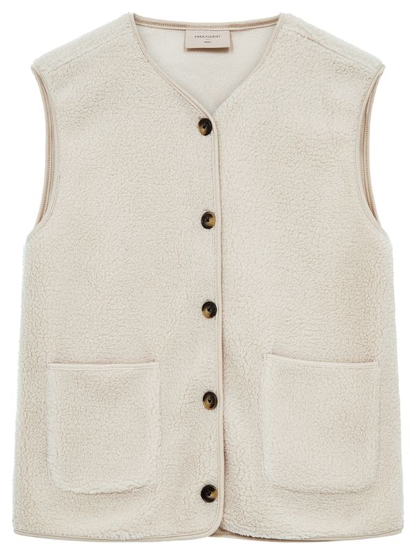 Freequent Vest Teddy Beige 2900076923051
