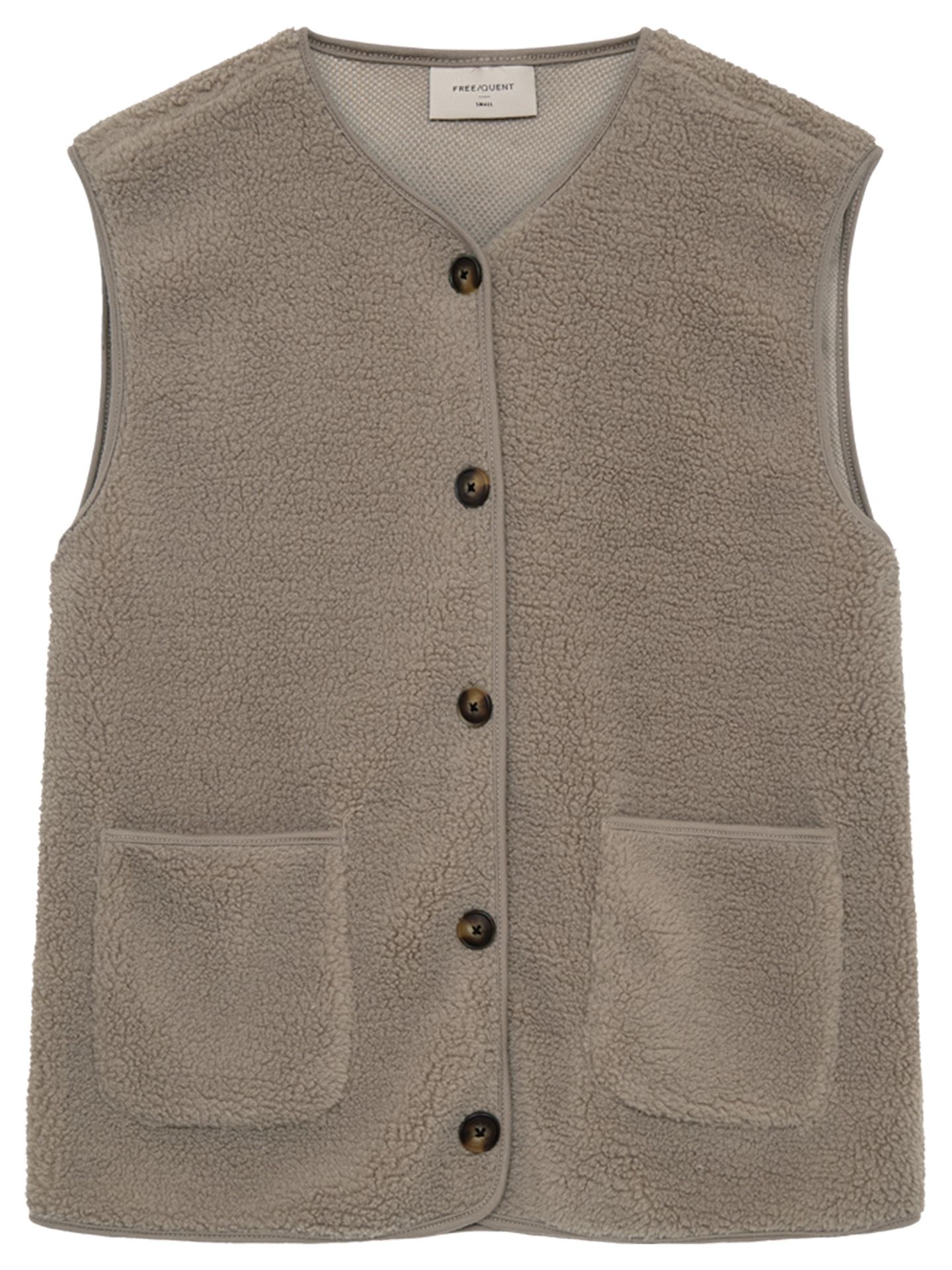 Freequent Vest Teddy Taupe 00081584-5500