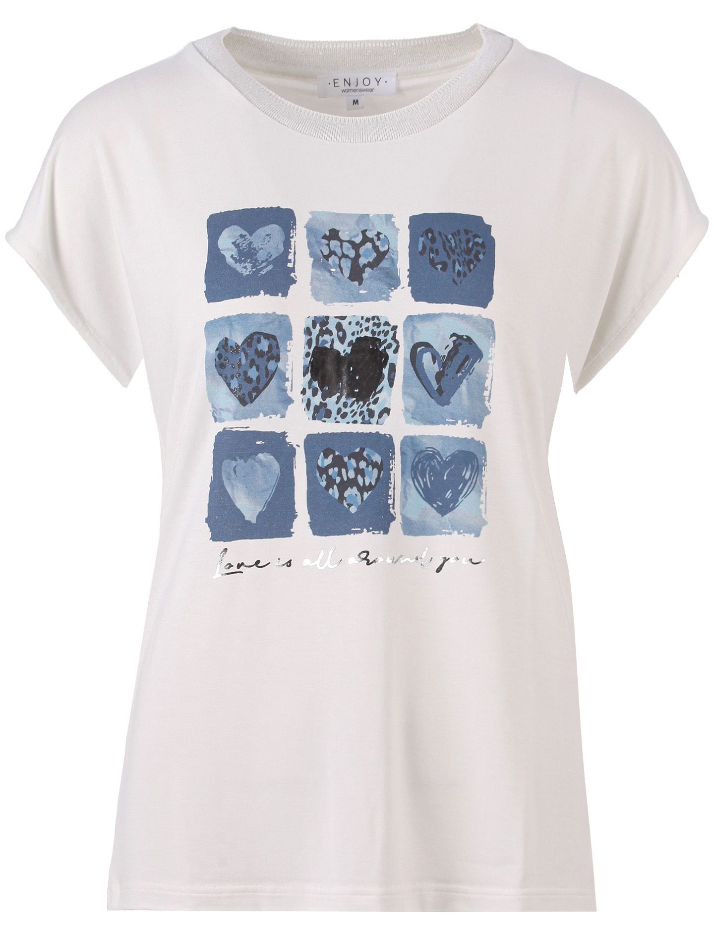 Enjoy Womenswear T-shirt Lynne Blauw 00081639-1350