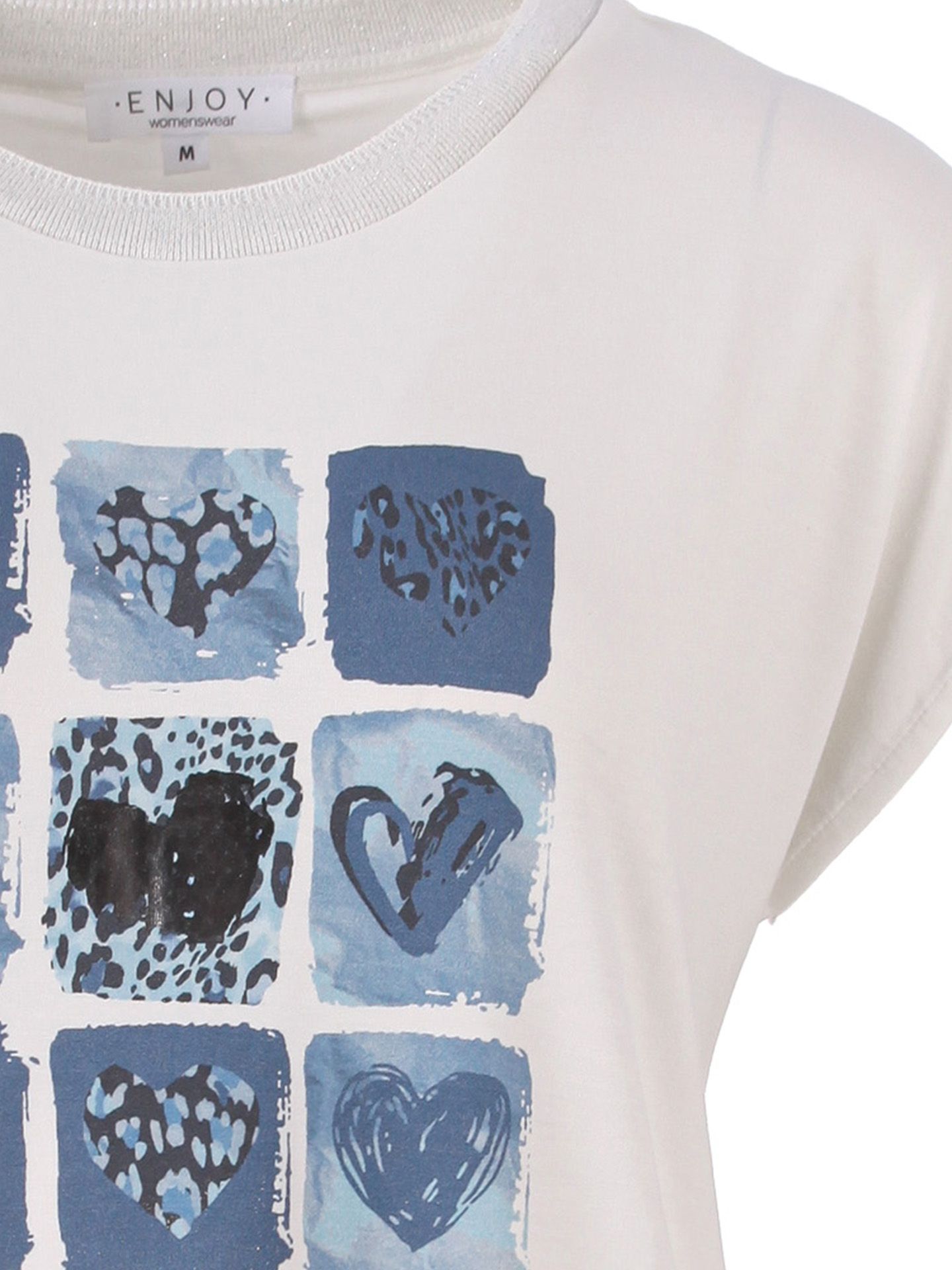 Enjoy Womenswear T-shirt Lynne Blauw 00081639-1350