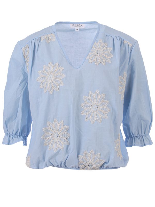 Enjoy Womenswear Blouse Rianne Blauw 2900077043031