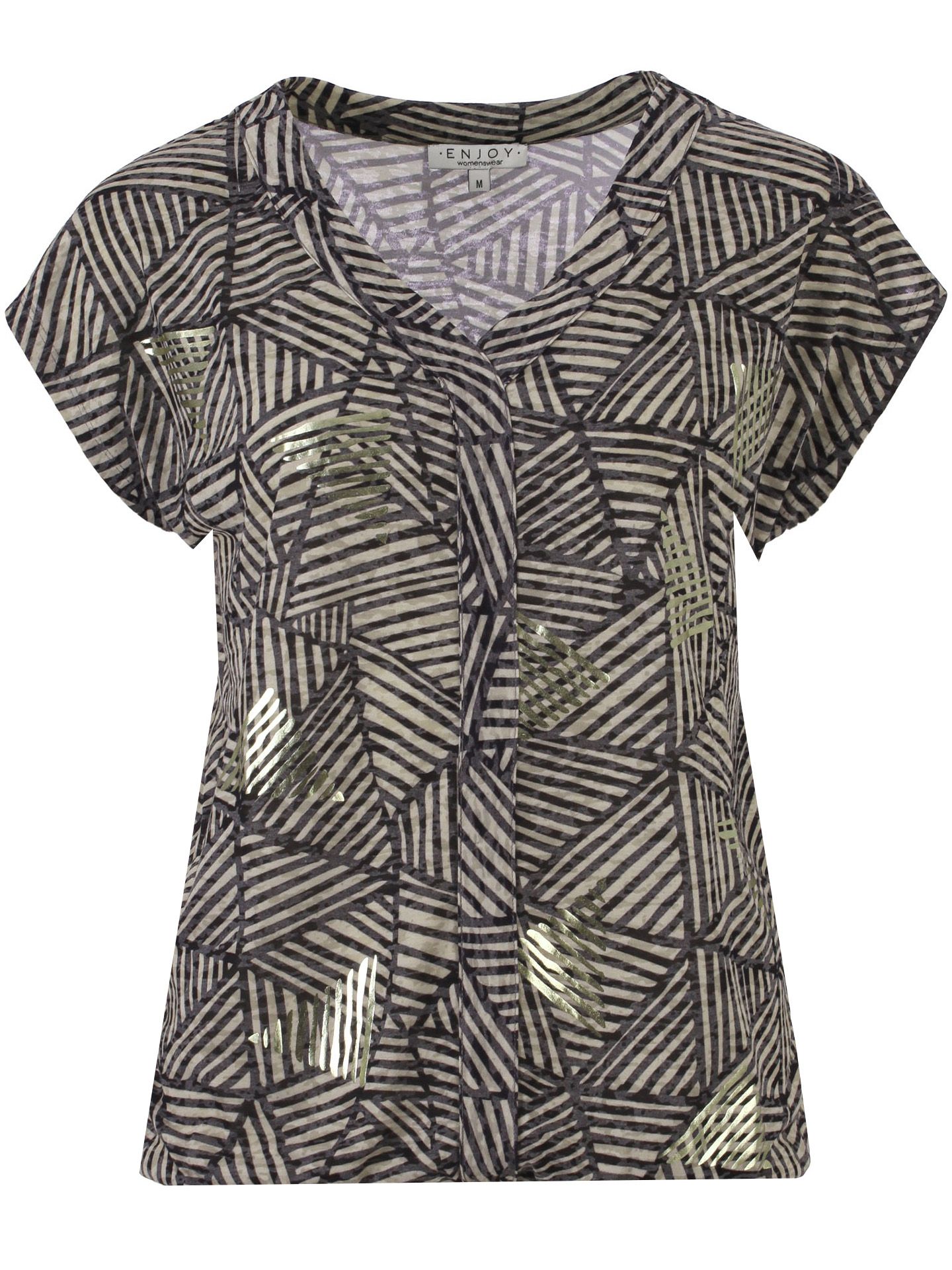 Enjoy Womenswear T-shirt Pernille Taupe 00081745-5500