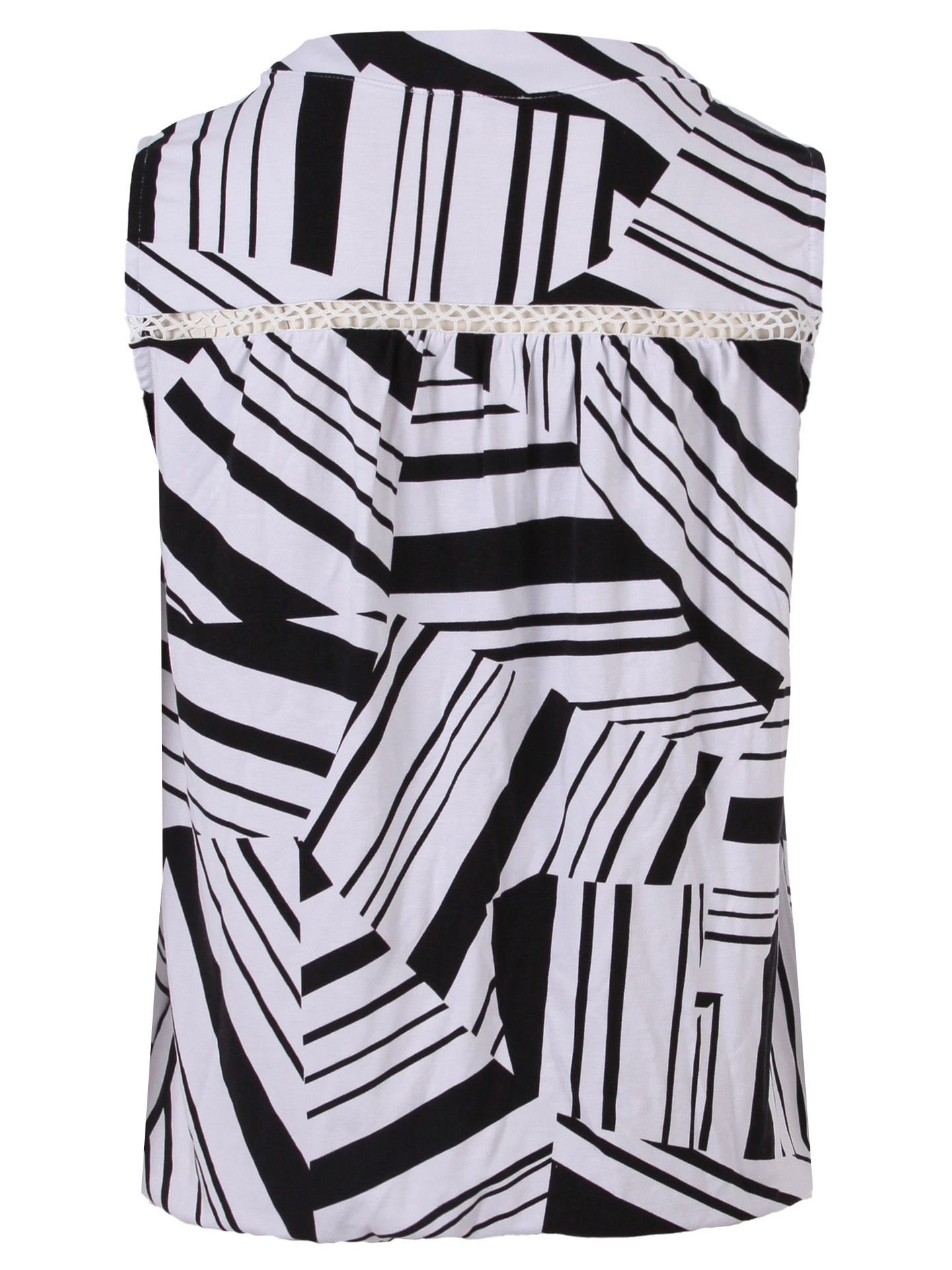 Enjoy Womenswear Top Molly Zwart-wit 00081752-7900