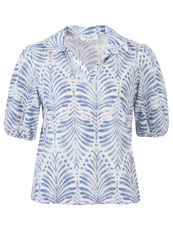 Enjoy Womenswear Shirt Amy Blauw 2900077267055