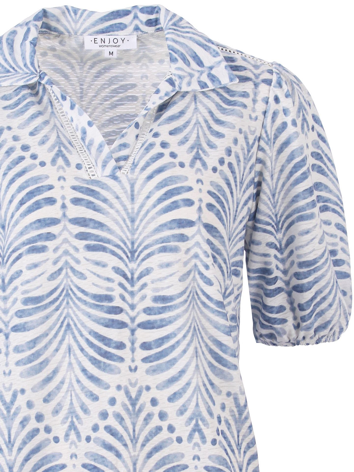 Enjoy Womenswear Shirt Amy Blauw 00081781-1350