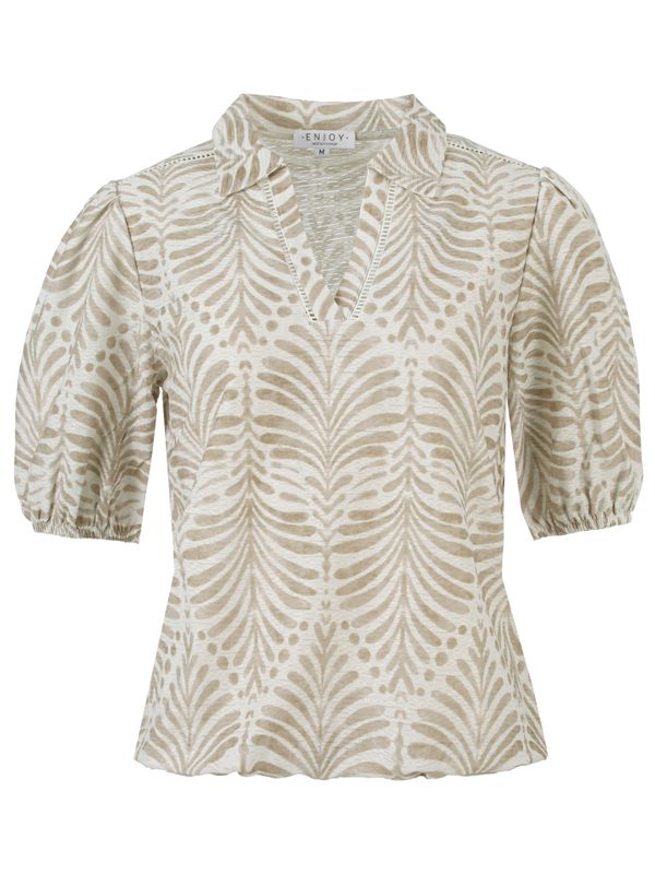 Enjoy Womenswear Shirt Amy Beige 2900077268069