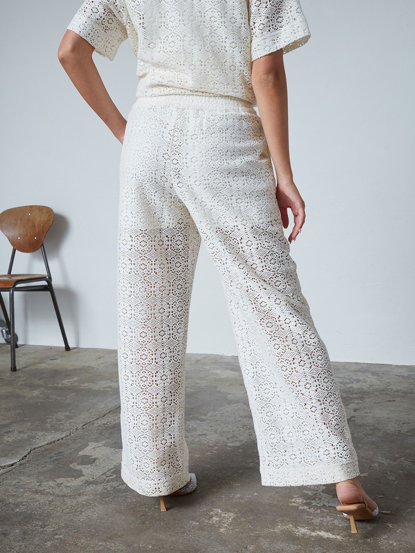 Sisters Point Broek elsia Off white 00081817-5000