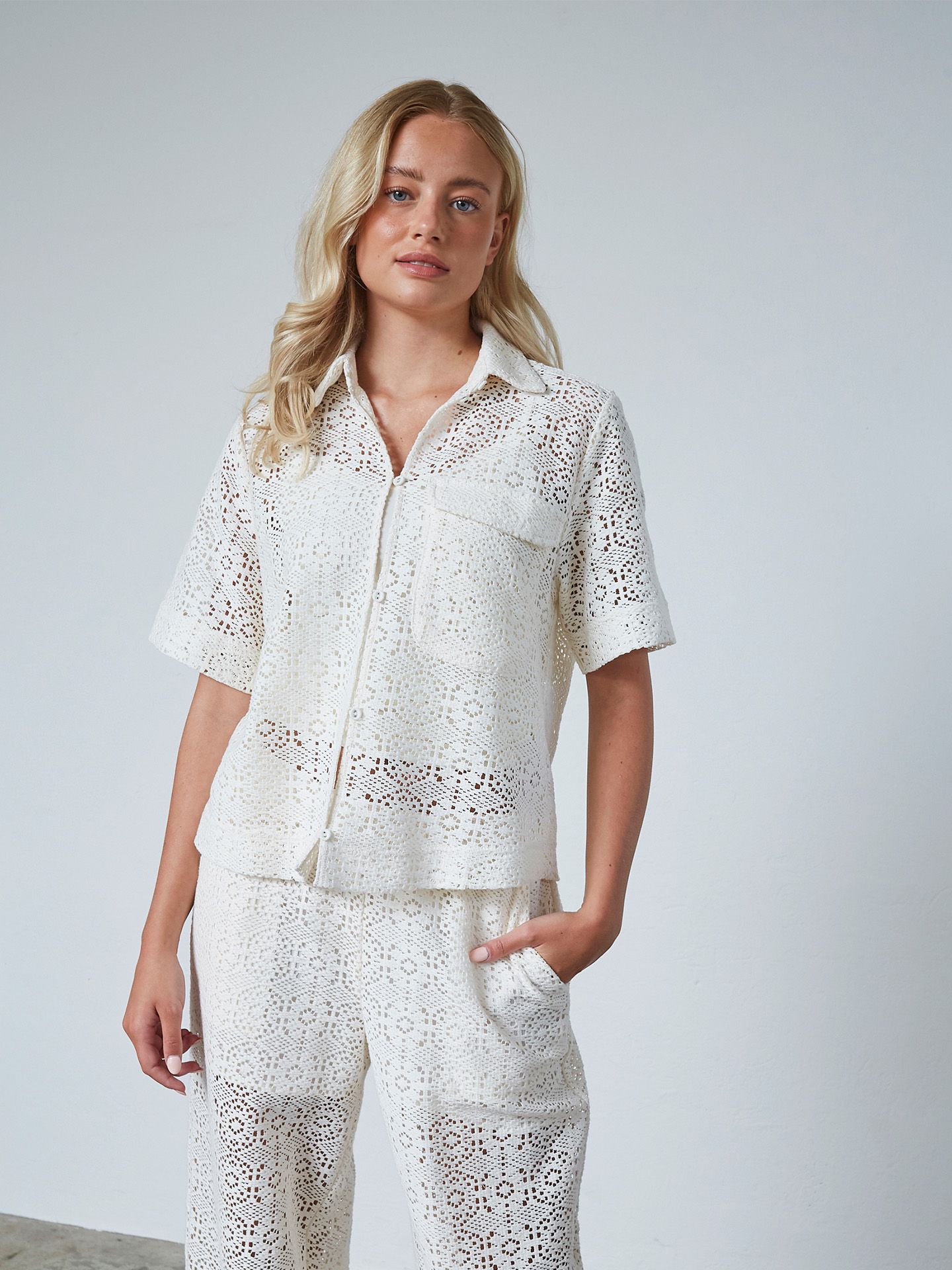 Sisters Point Blouse Elsia Off white 00081822-5000