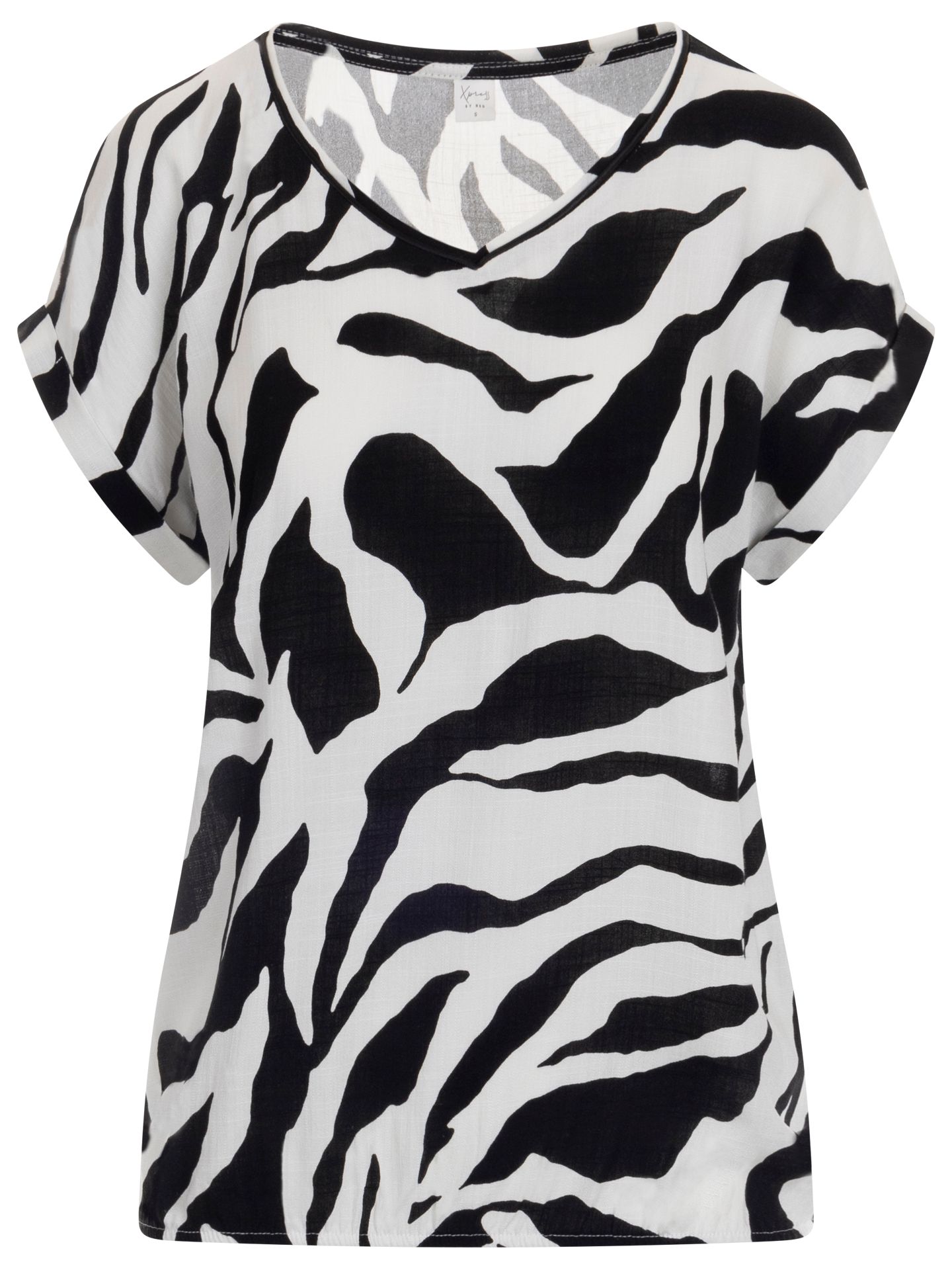 NED Blouse Nox Zwart-wit 00081837-7900