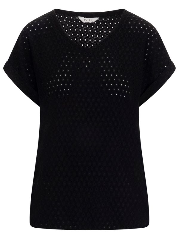 NED T-shirt Nox Zwart 2900077367038