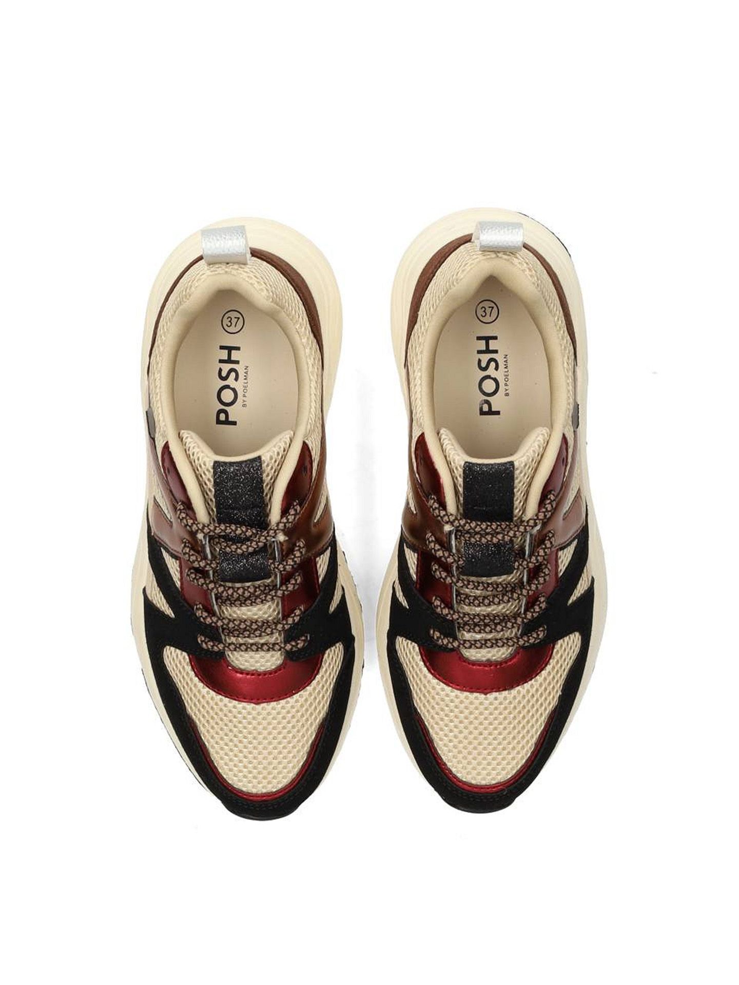 PS Poelman Sneaker Jolie  Rood 00081868-3600
