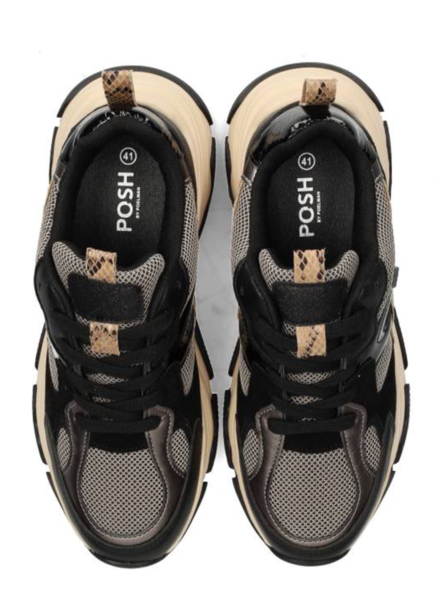 PS Poelman Sneaker Gigi Zwart 00081874-7500