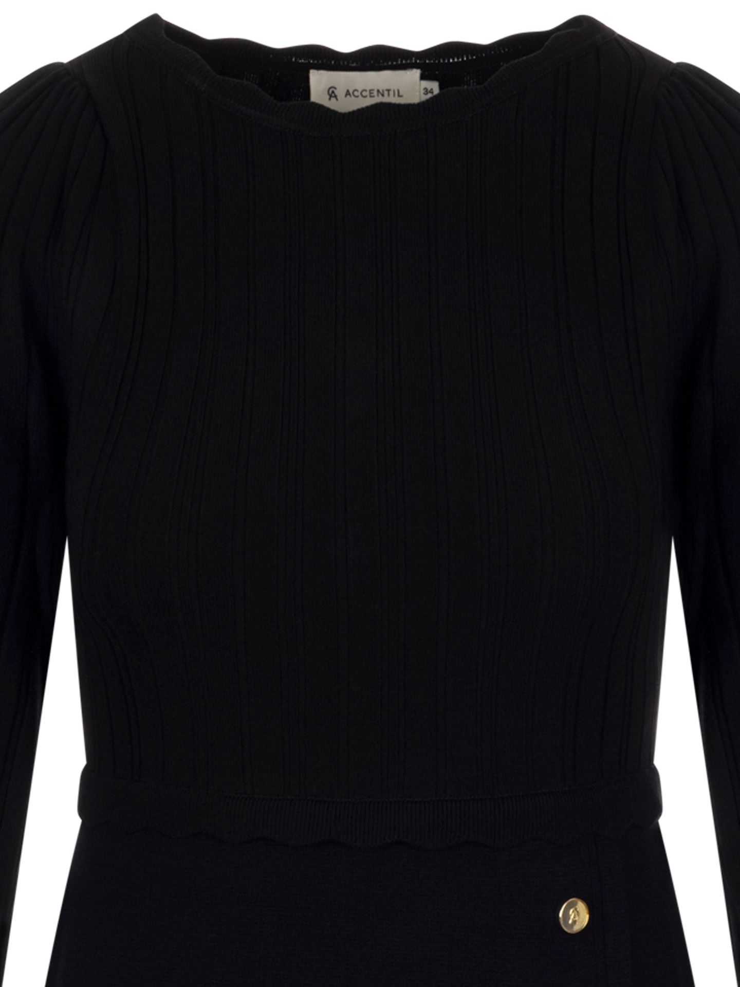 Accentil Jurk Eline Zwart 00081888-7500