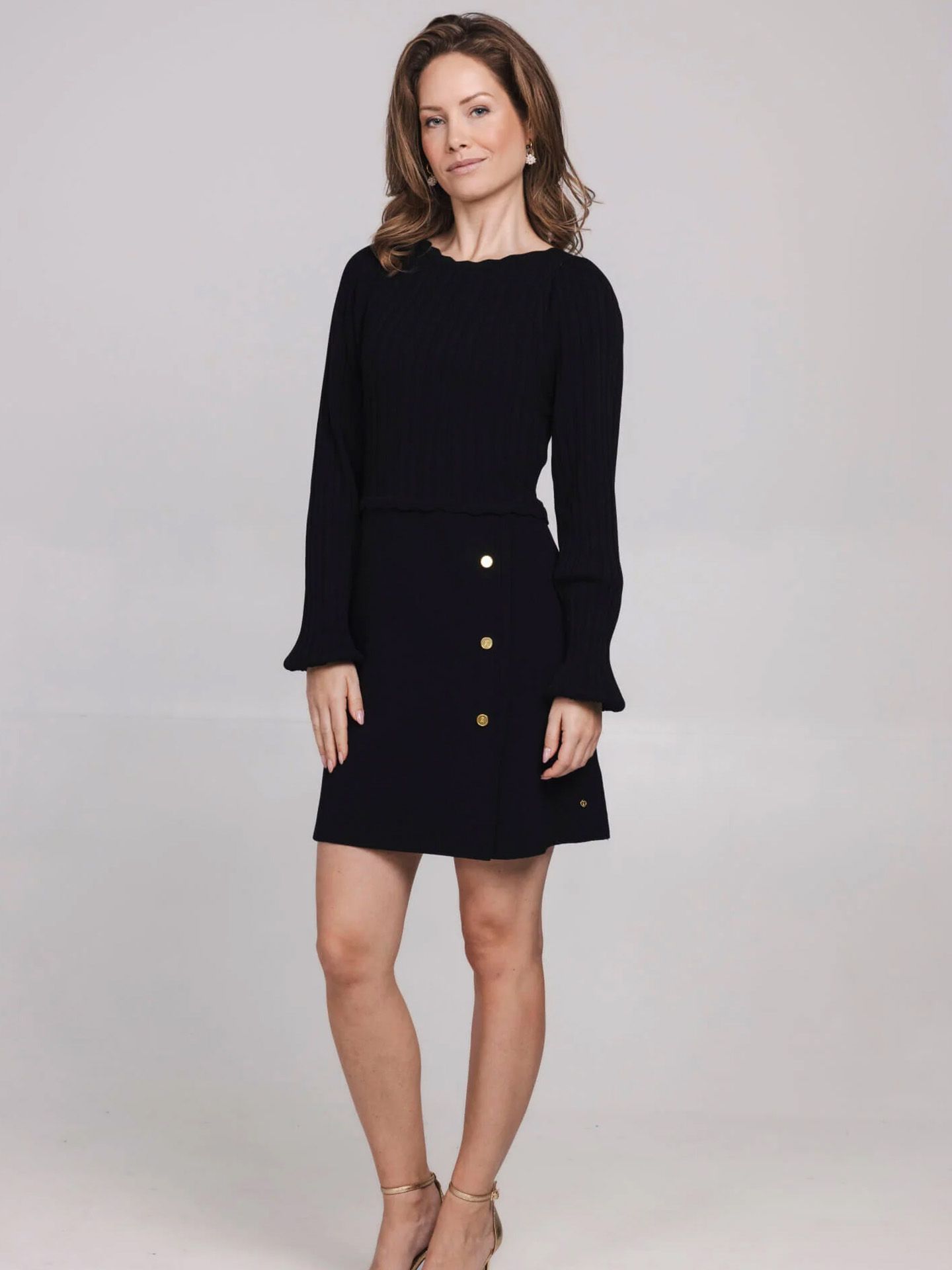 Accentil Jurk Eline Zwart 00081888-7500