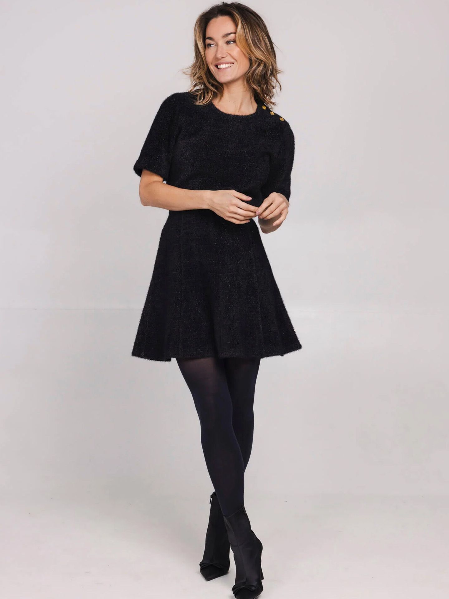Accentil Rok Amelie Zwart 00081893-7500
