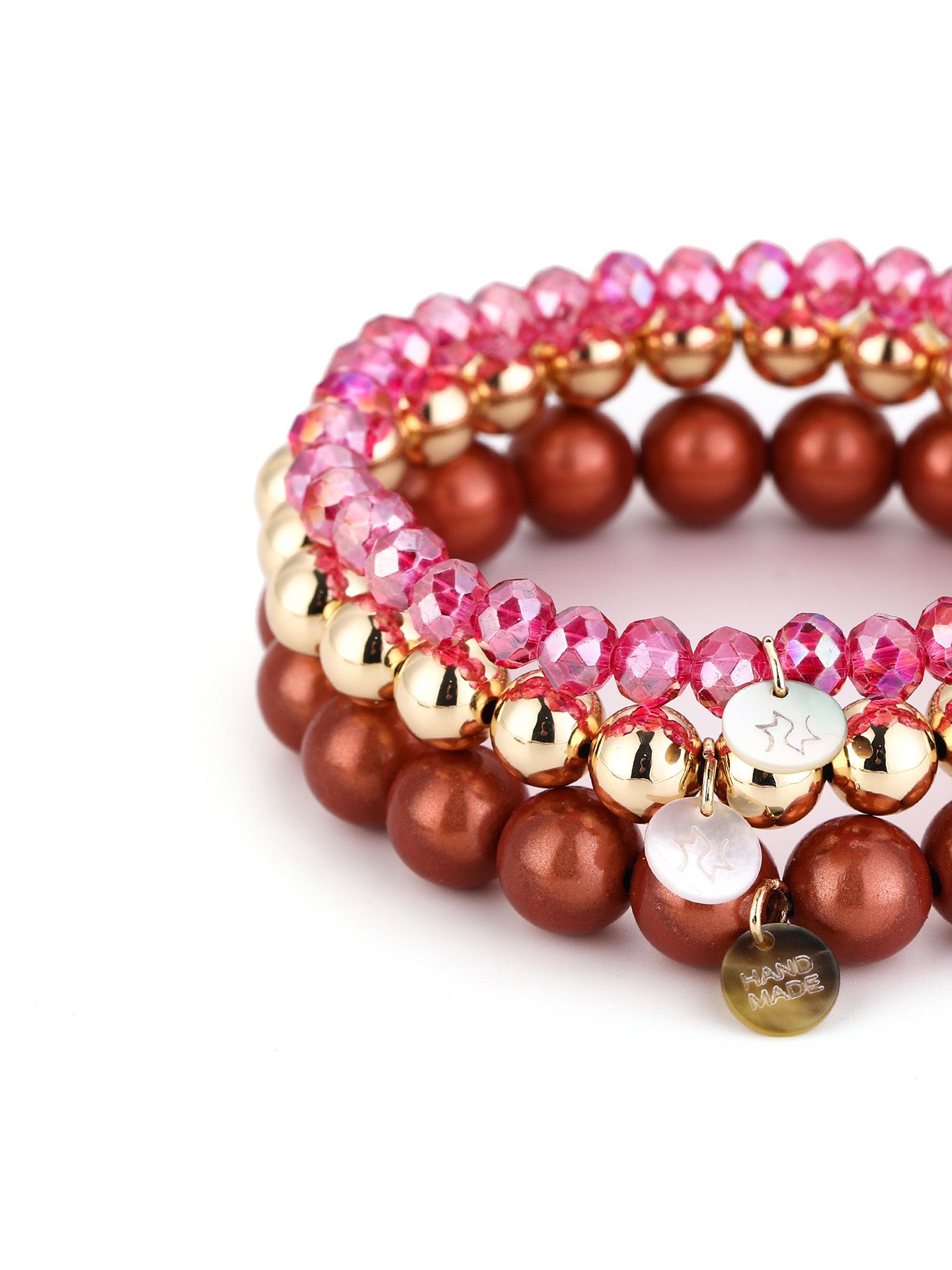 Schijvens mode Armbanden Lesley Roze 00081955-4000