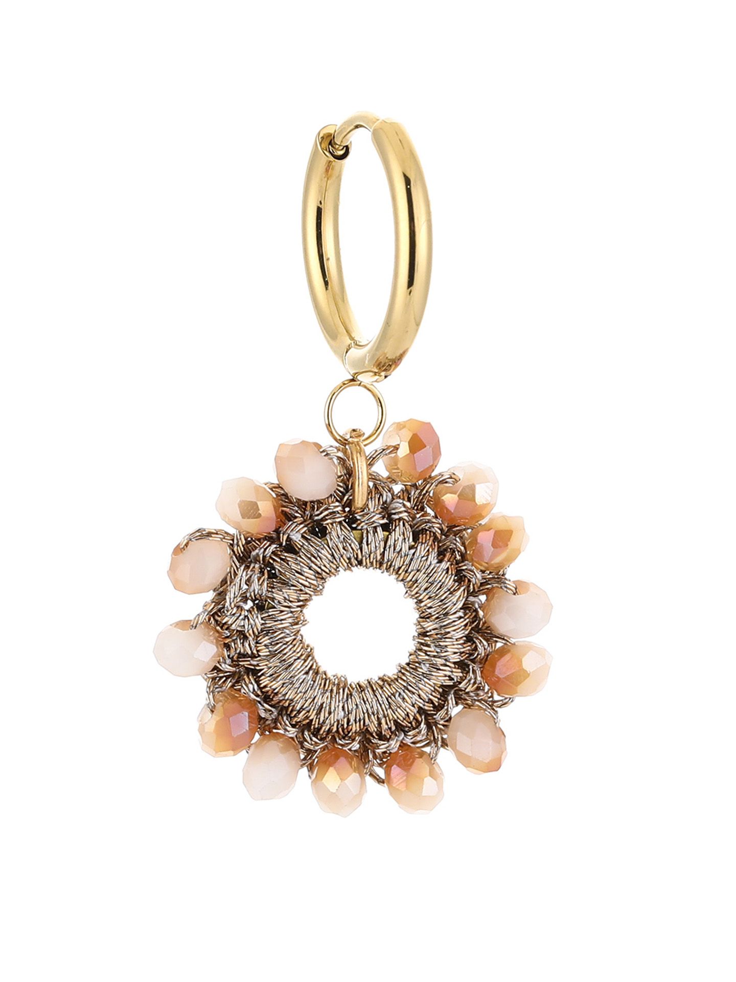 Schijvens mode Oorbellen Natasha Beige 00081957-5200