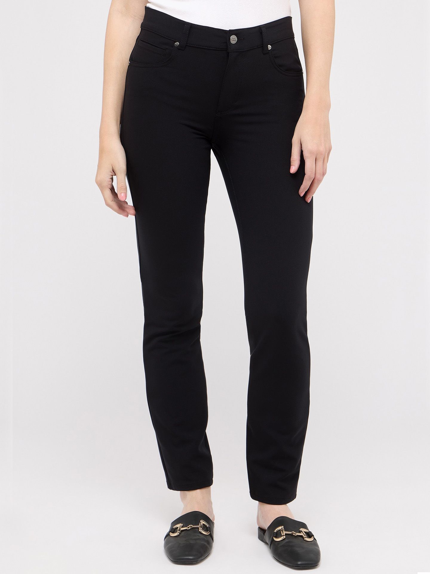 Angels Slim Fit Broek Cici Zwart 00082013-7500