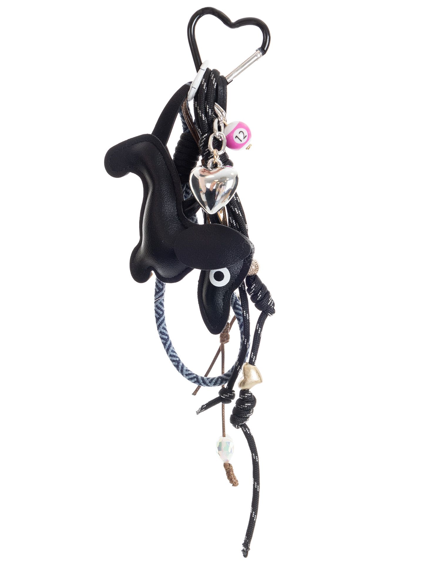 Schijvens mode sleutelhanger Buddy Black Zwart 00082074-7500