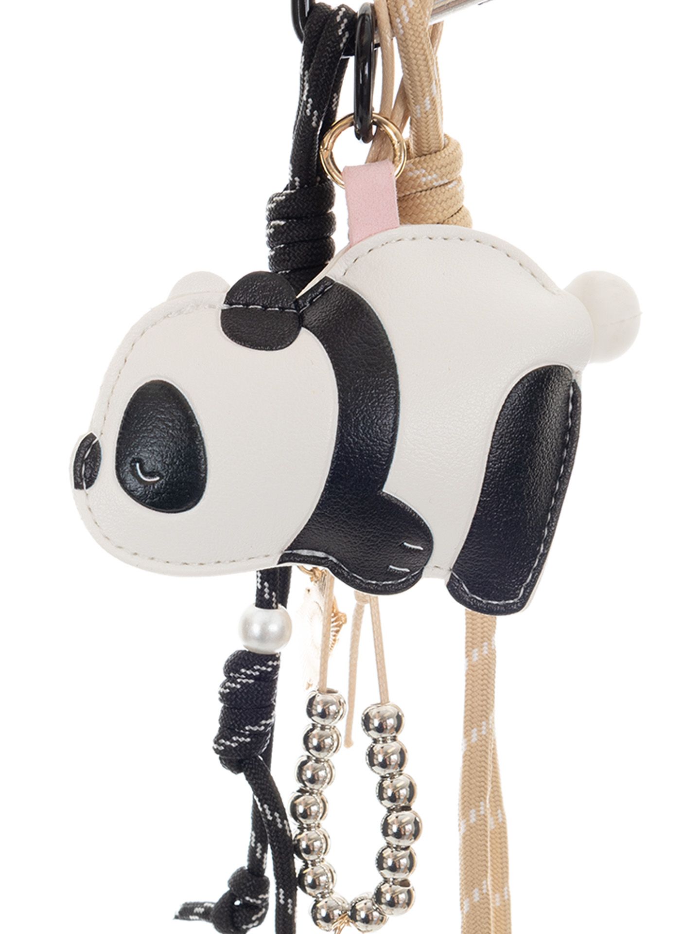 Schijvens mode Sleutelhanger Panda Charm Zwart-wit 00082075-7900