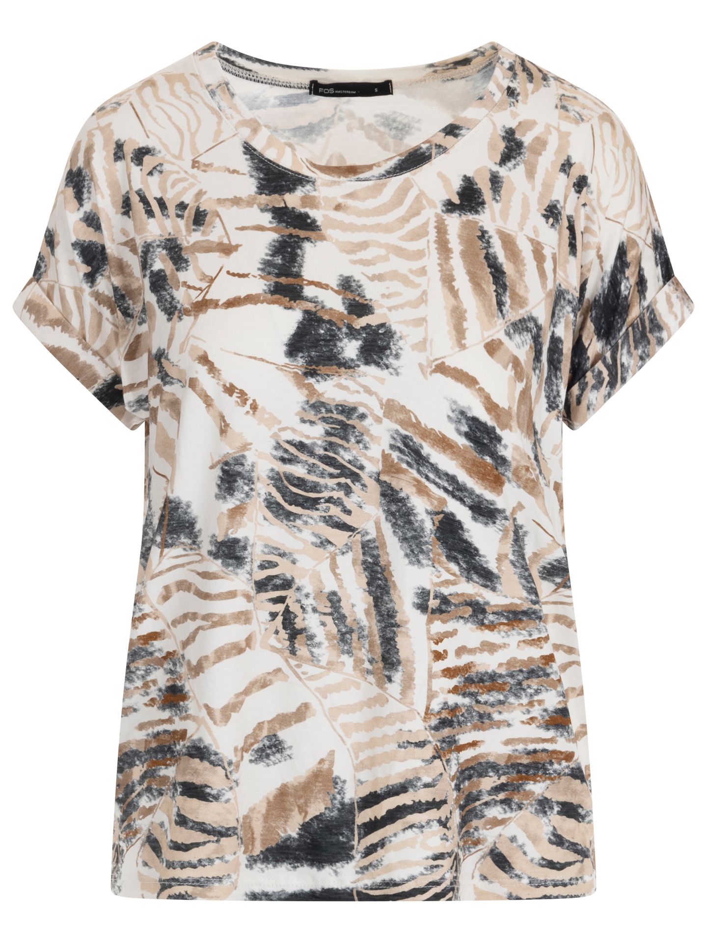 FOS Fashion T-shirt Tienus Beige 00082085-5200