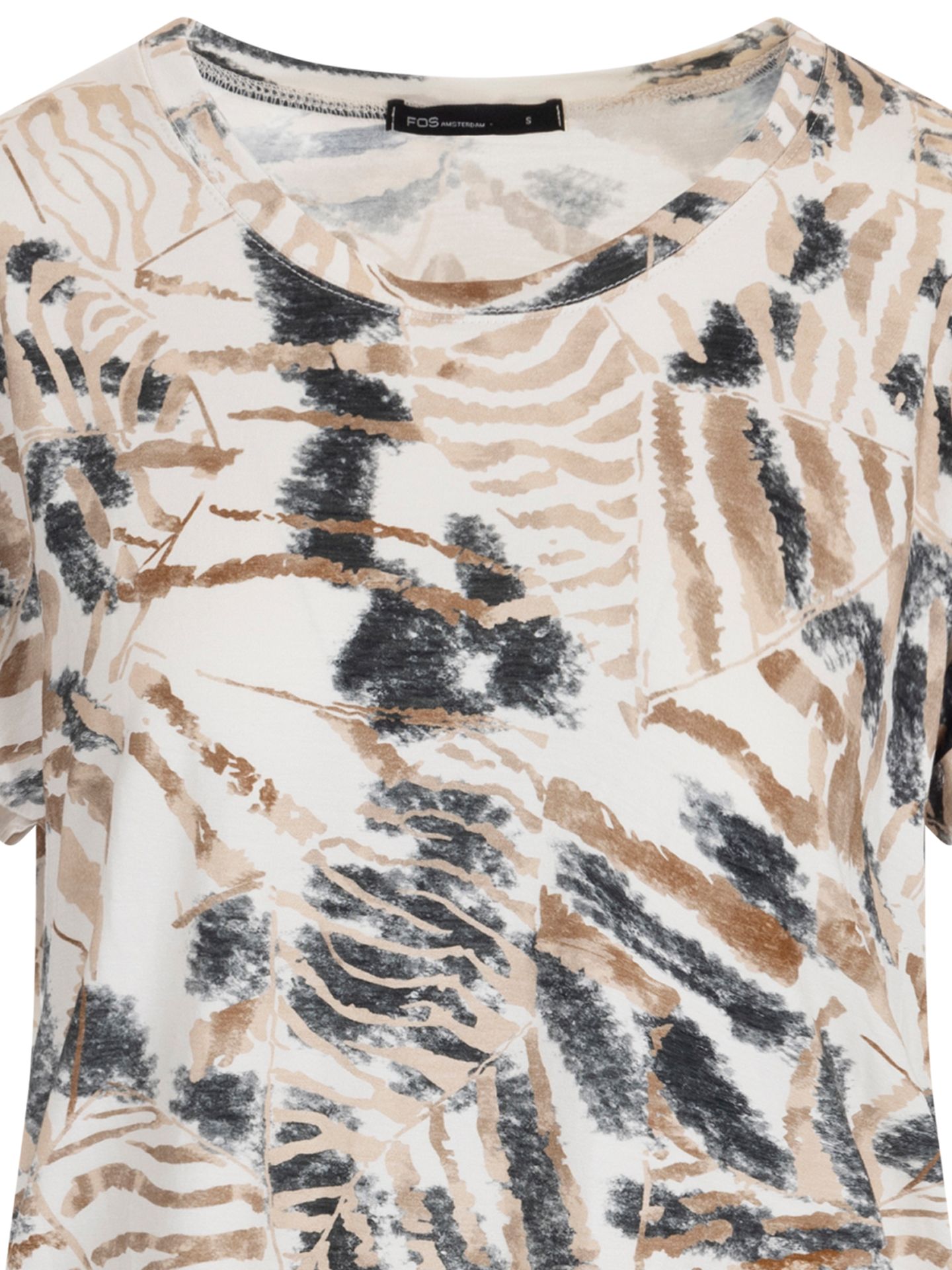 FOS Fashion T-shirt Tienus Beige 00082085-5200