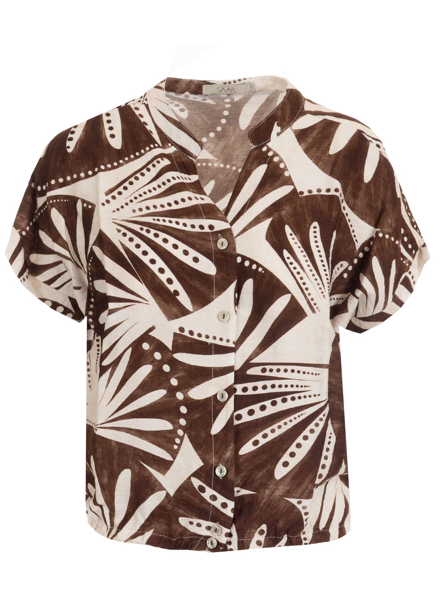 SAAR Blouse Vlyn Bruin 00082105-5800