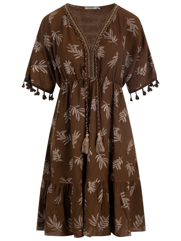 SAAR Jurk Nikki Bruin 2900077827037