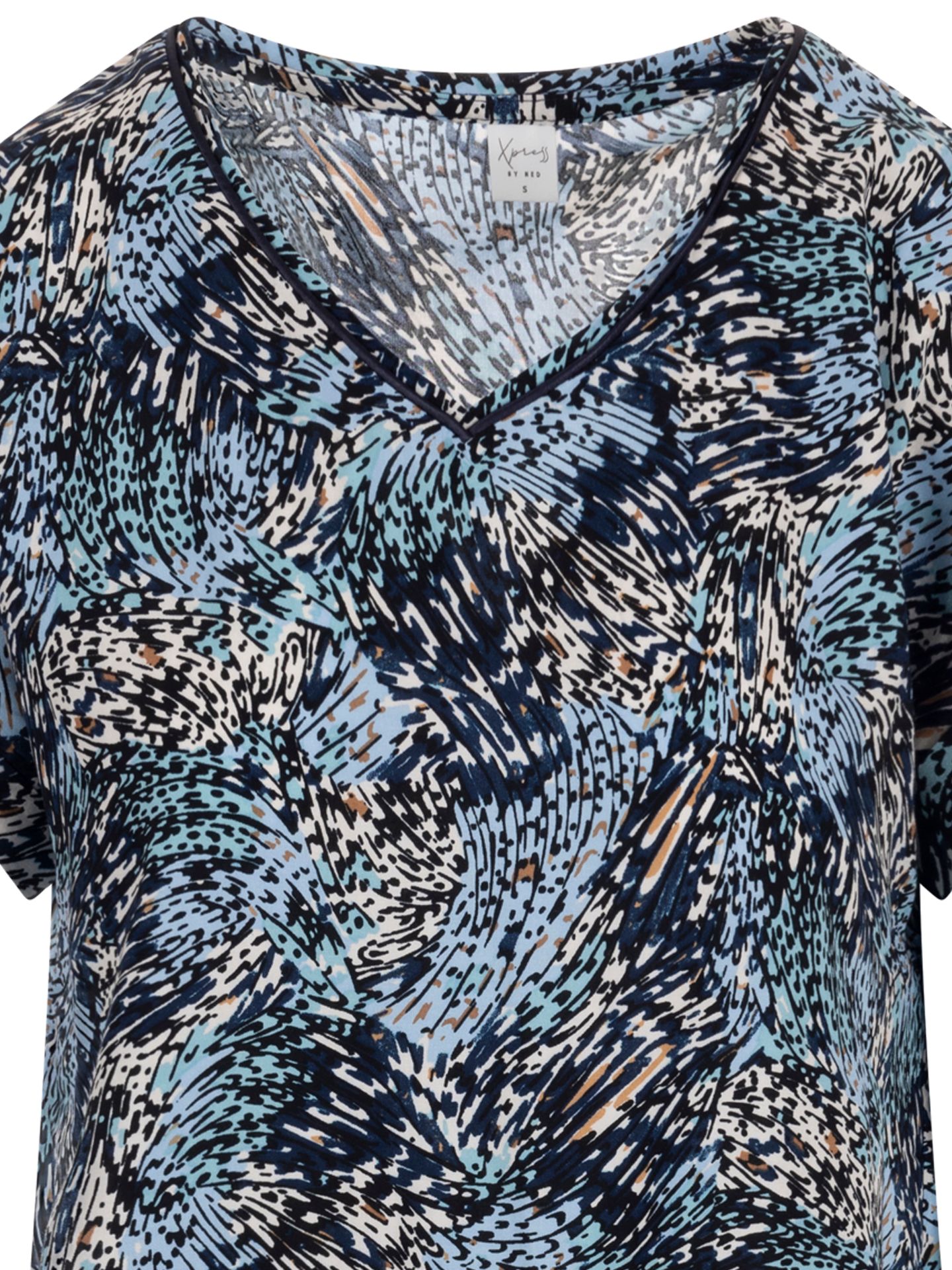 NED Blouse Nox Blauw 00082113-1500