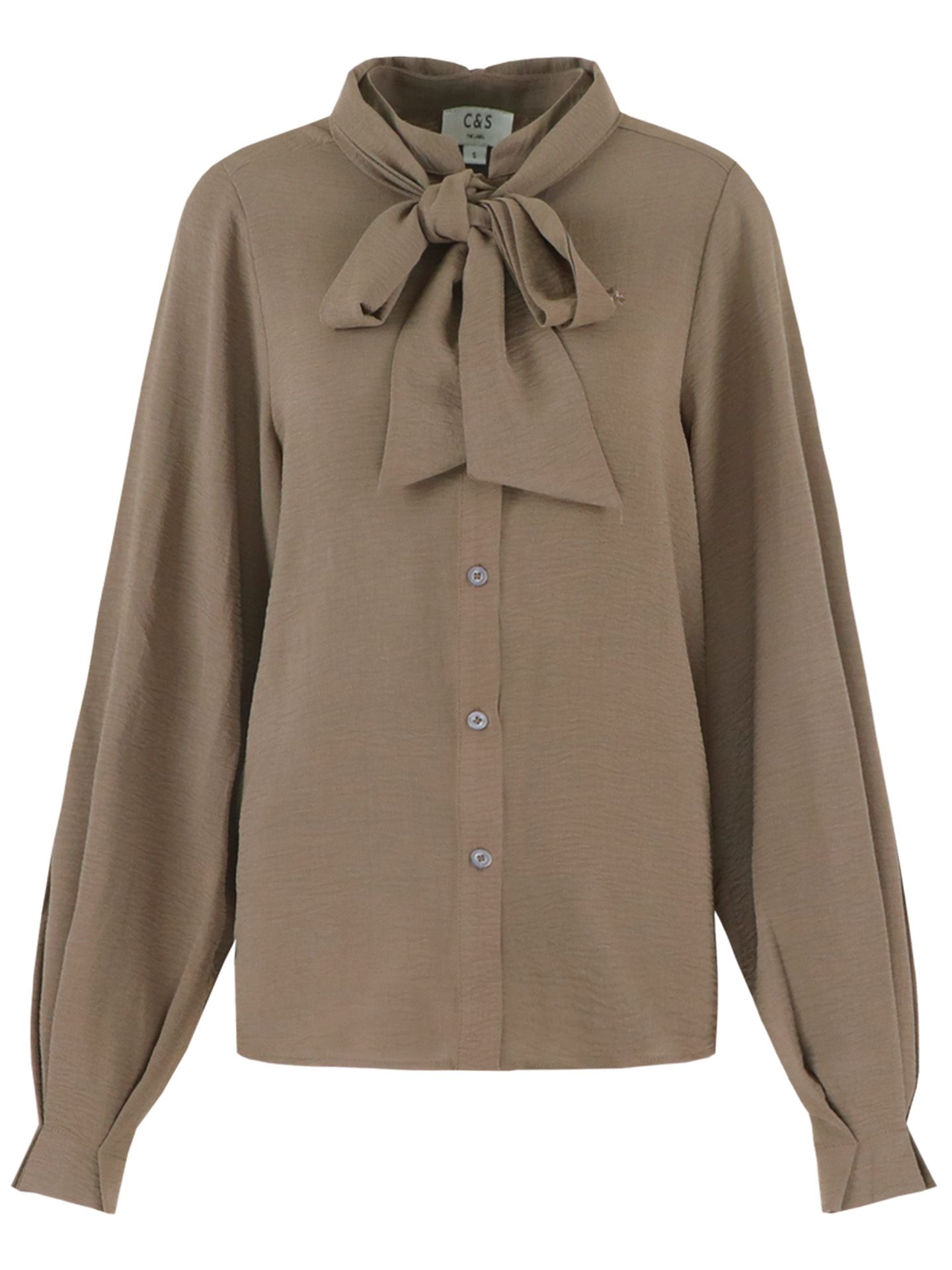 C&S The Label Blouse Lillith Taupe 2900077841026