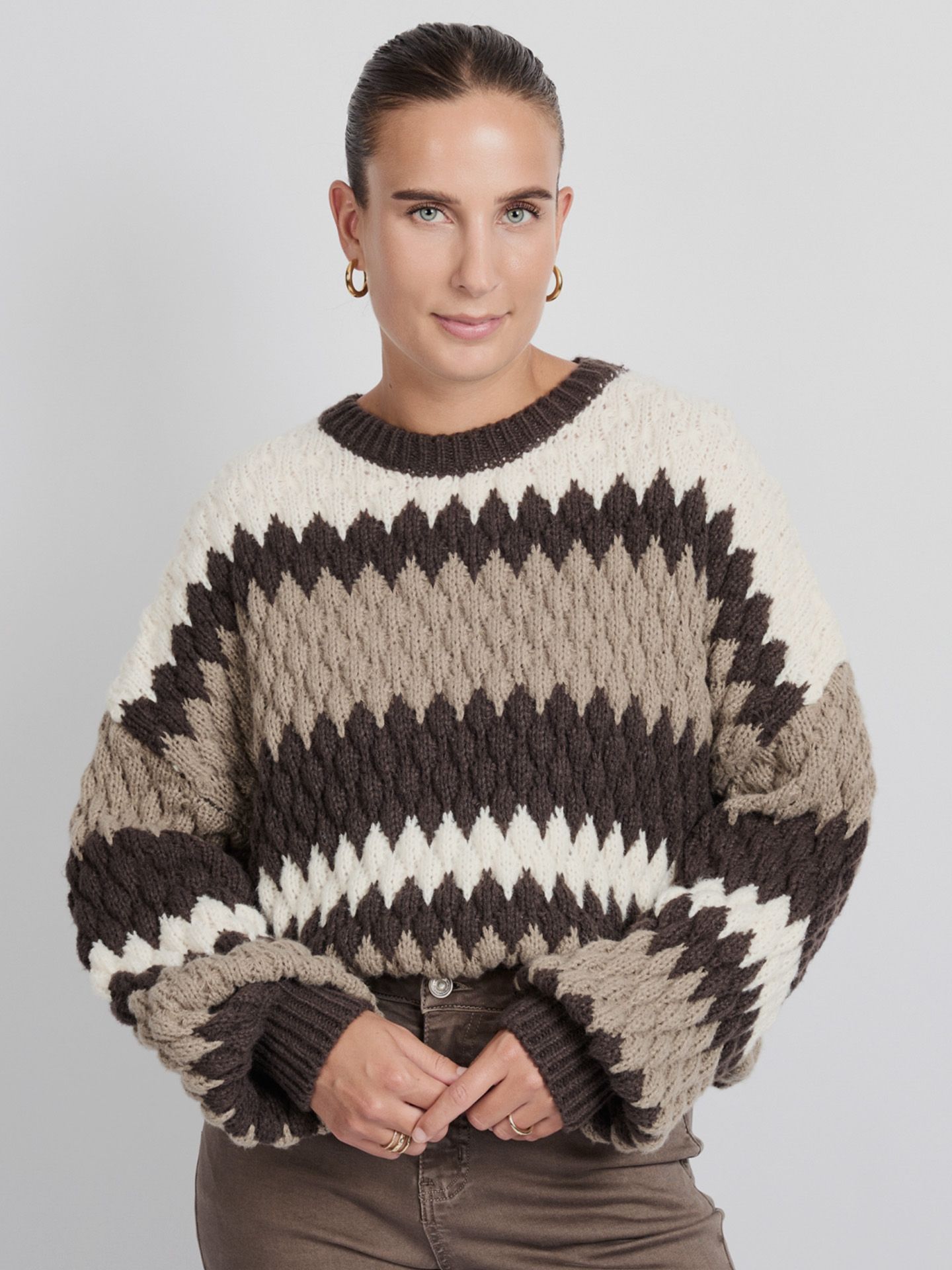 C&S The Label Trui Kool Bruin 00082123-5800