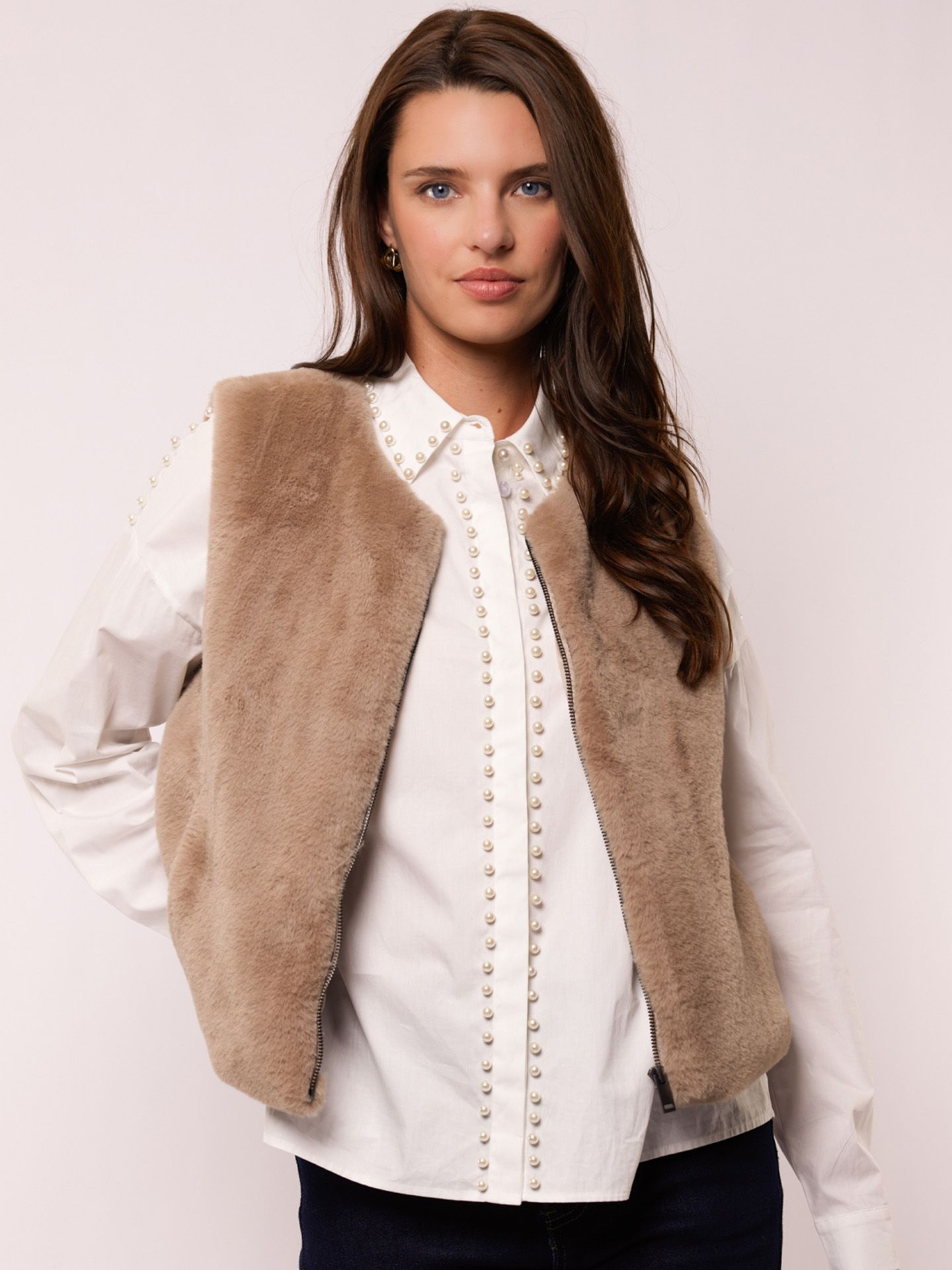 G-Maxx Vest Lalita Taupe 00082130-5500