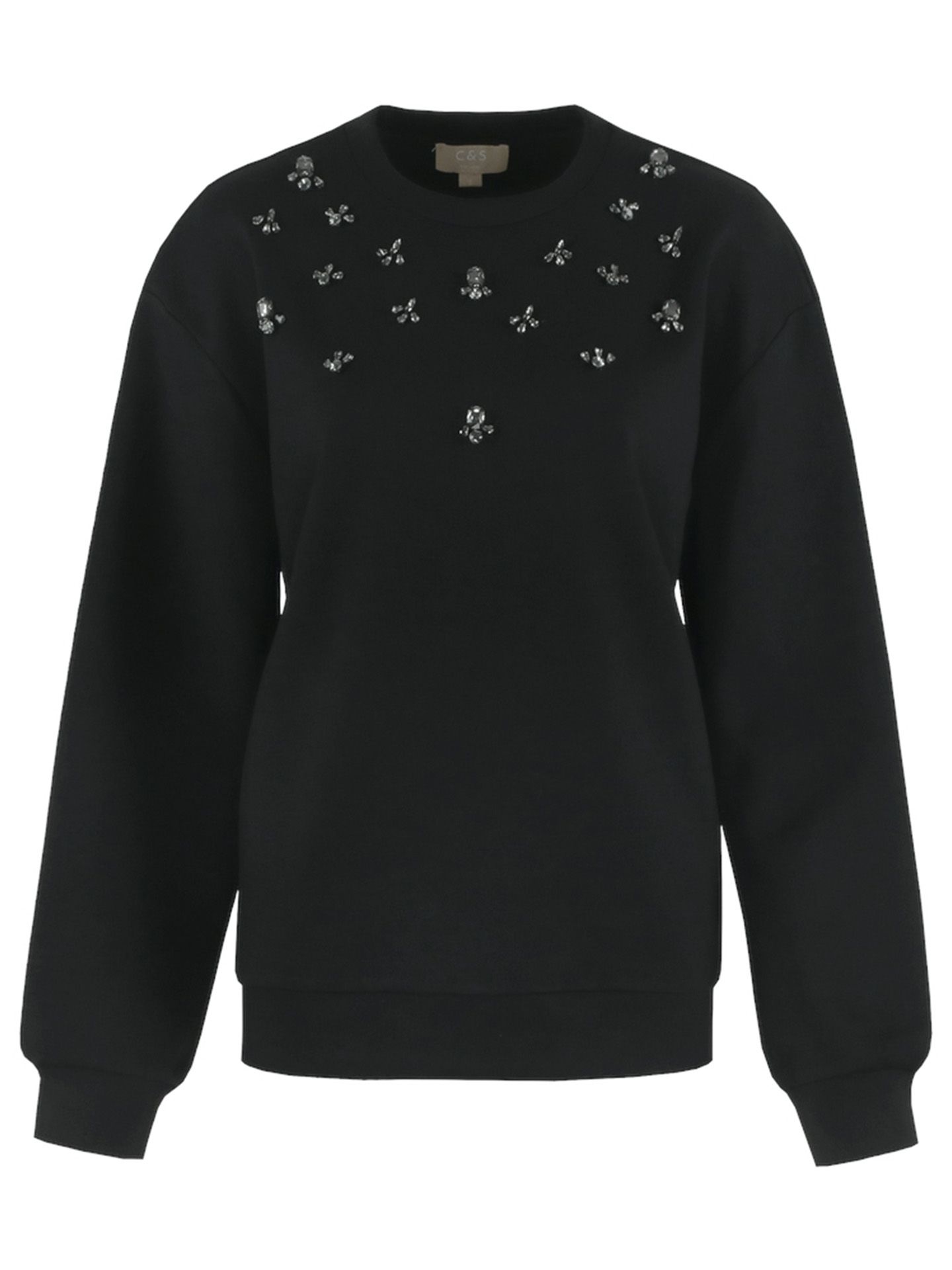 C&S The Label Trui Willemijn Zwart 00082210-7500 C&S The Label Trui Willemijn Zwart 00082210-7500