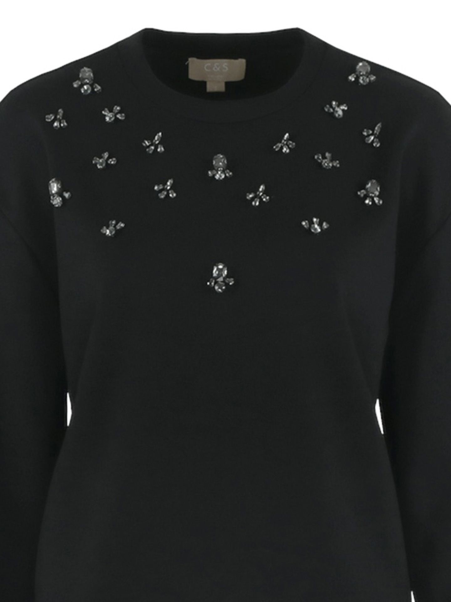 C&S The Label Trui Willemijn Zwart 00082210-7500