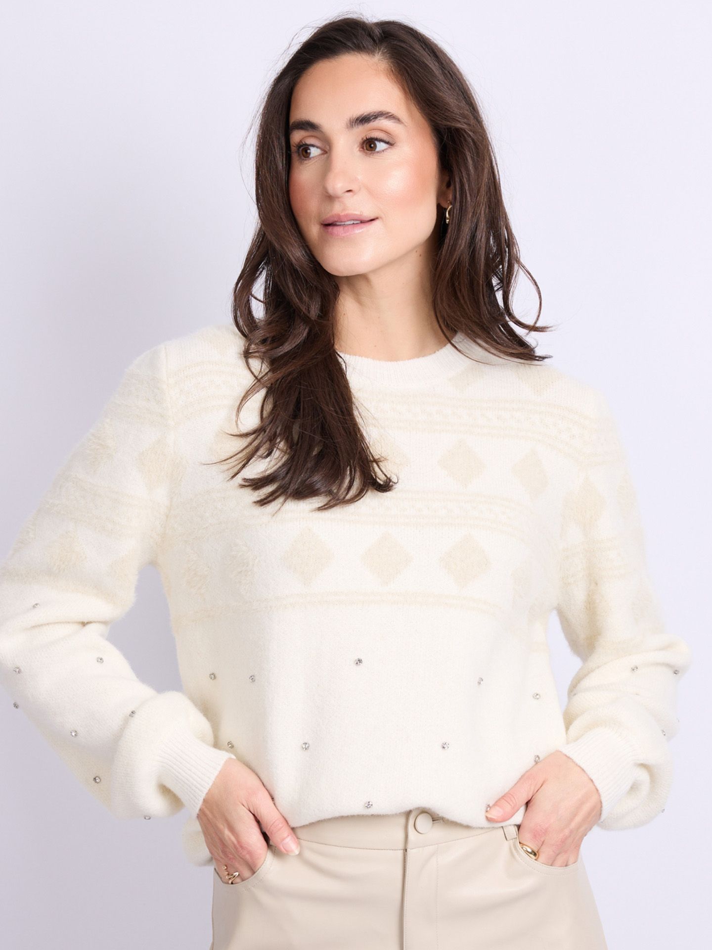 C&S The Label Trui Kylie Off white 00082212-5000