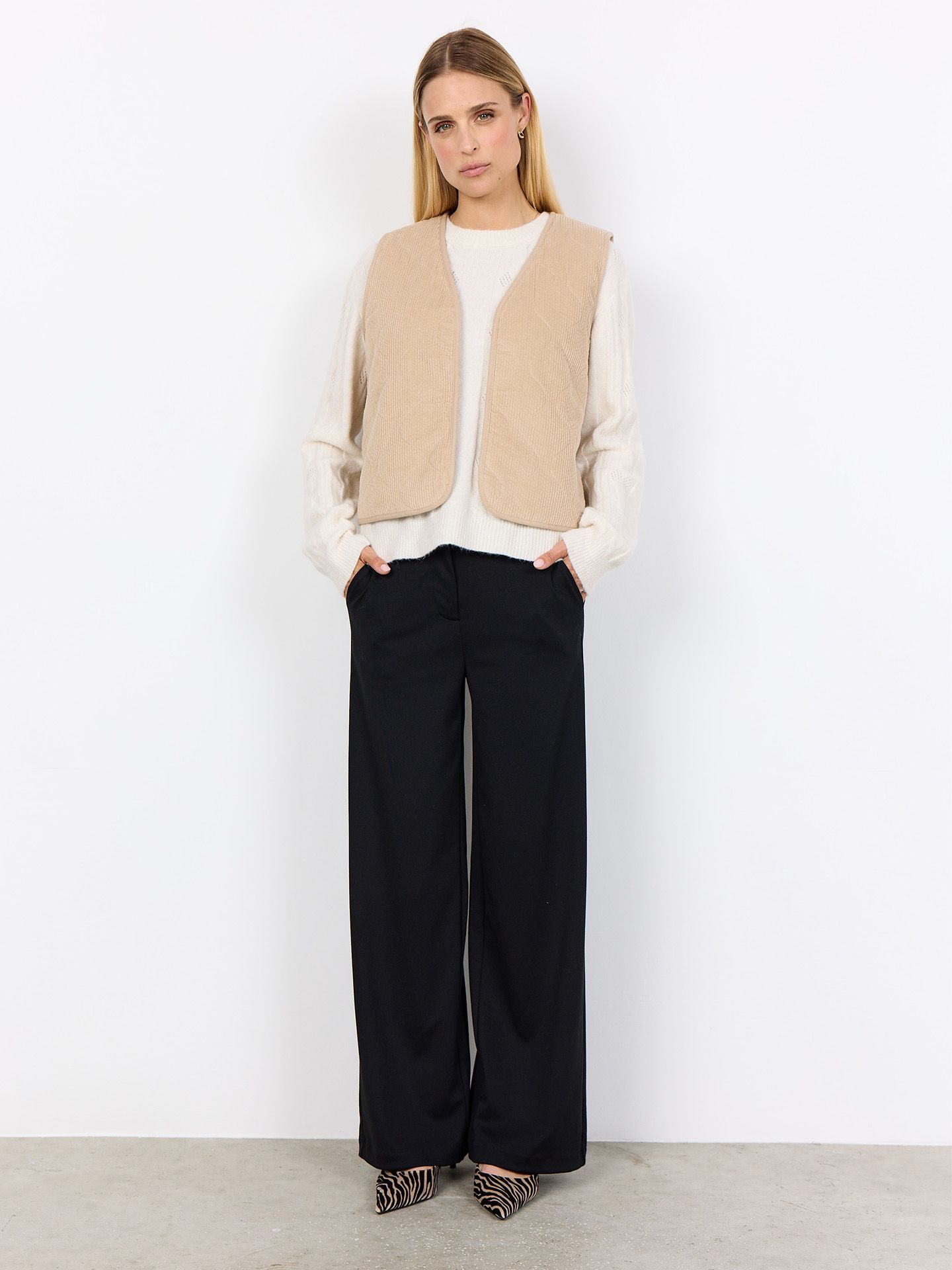 Soyaconcept Gilet Bindi Beige 00082229-5200
