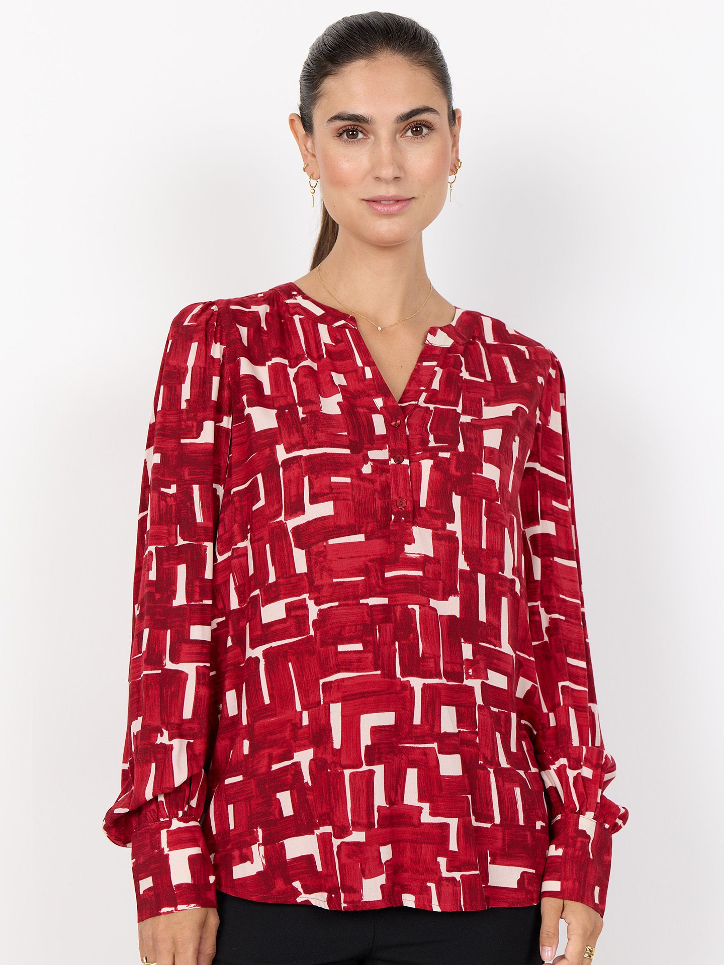 Soyaconcept Blouse Vebina Rood 00082235-4800